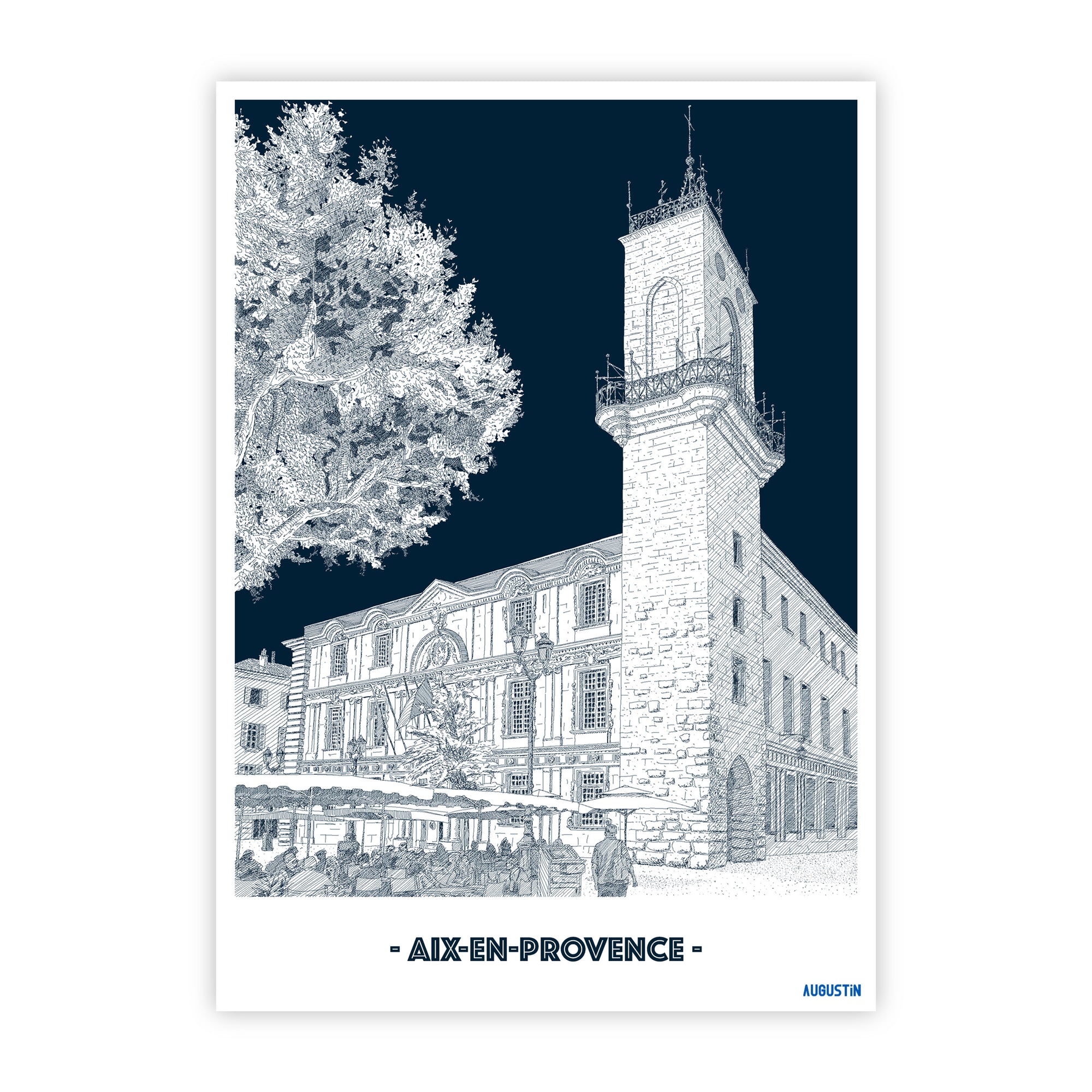 Aix-en-provence - carte postale