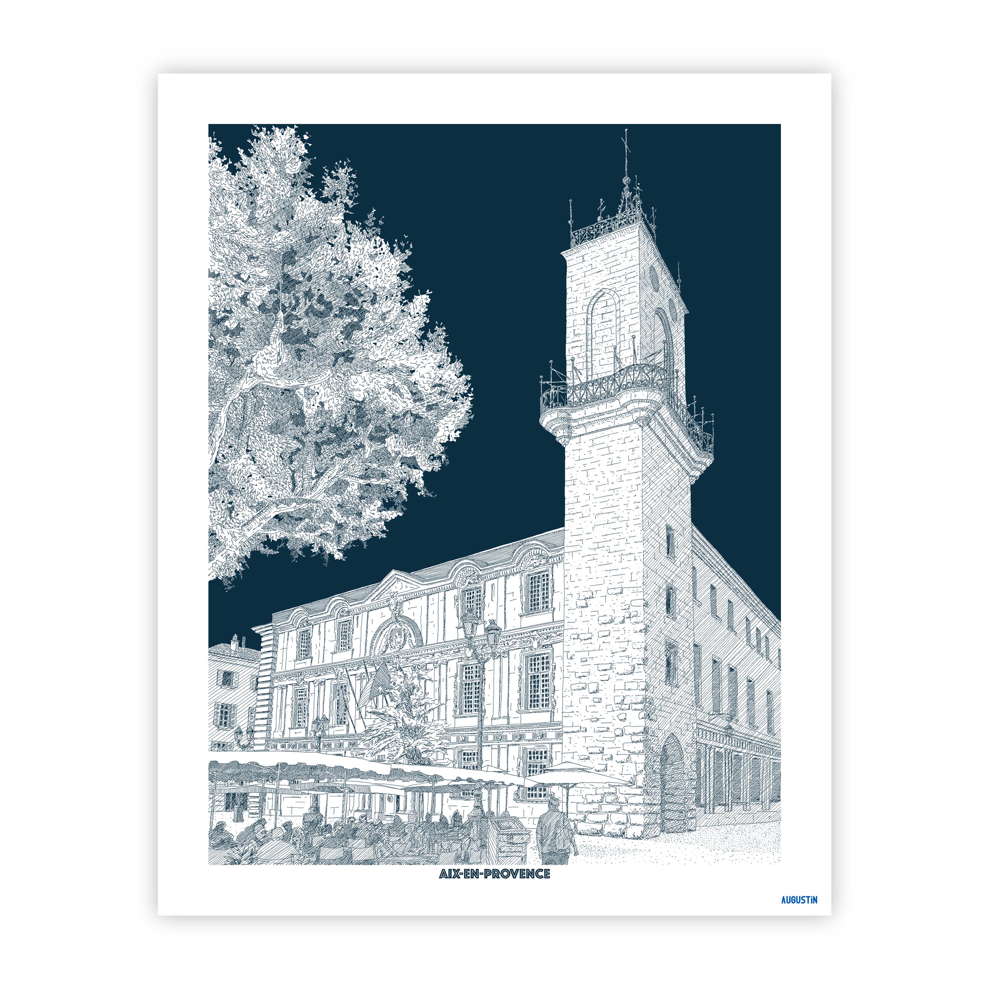 Aix-en Provence - affiche