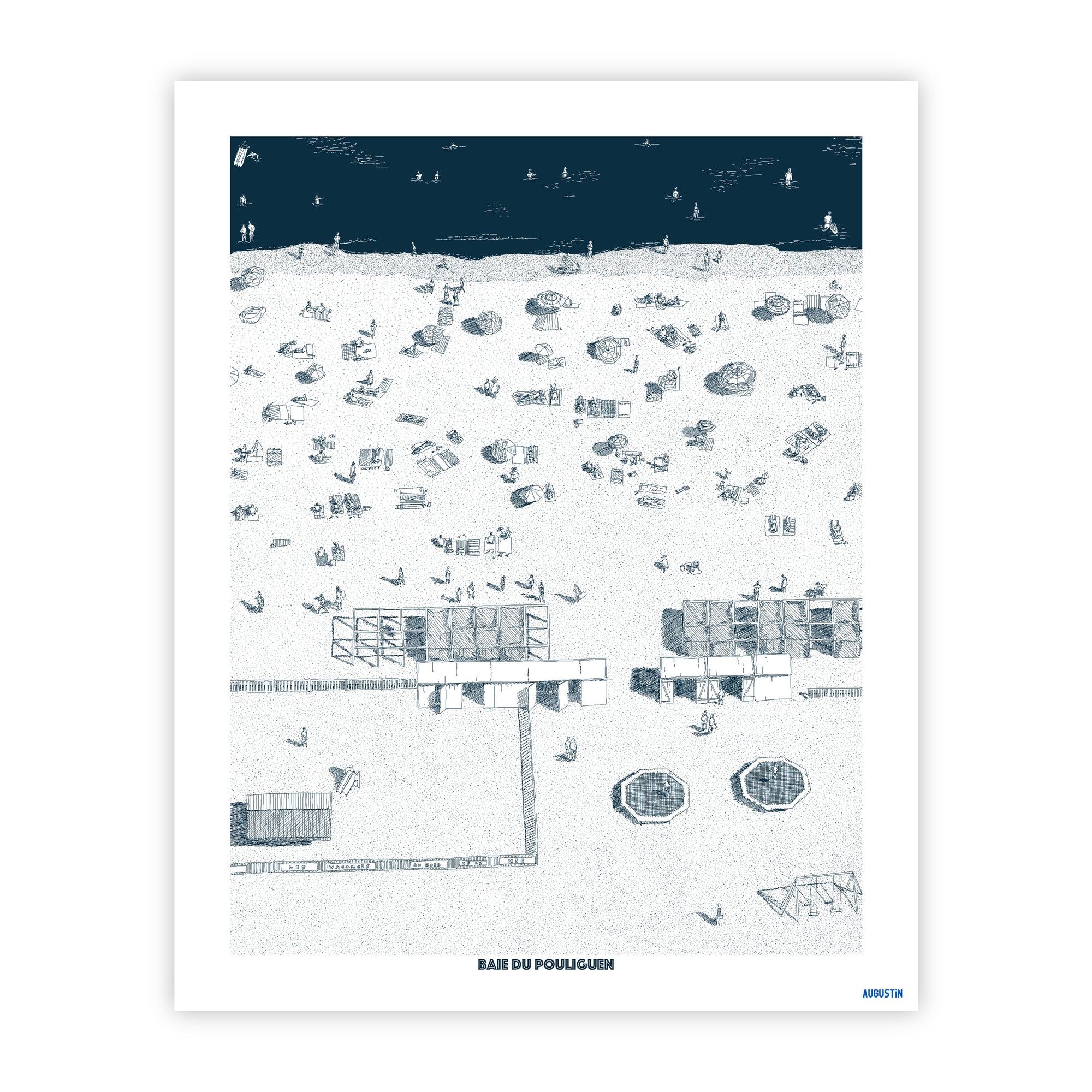 Baie du Pouliguen - affiche