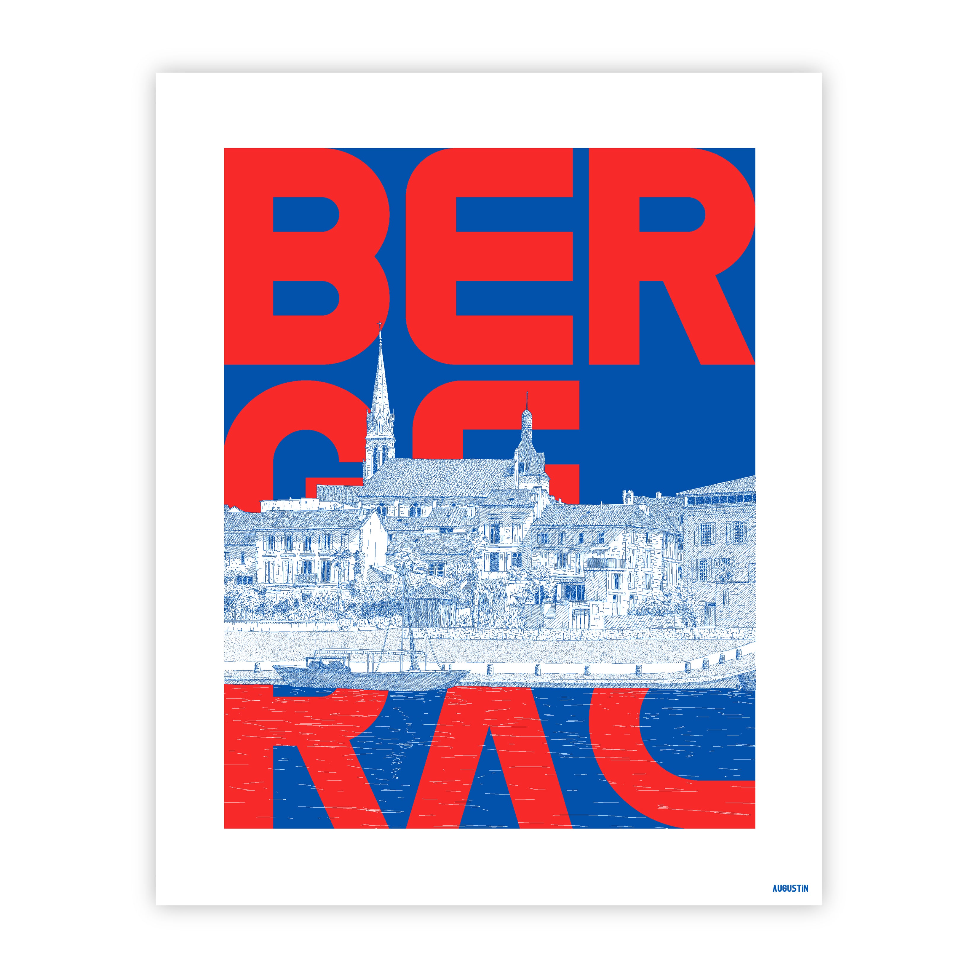 Bergerac rouge - affiche