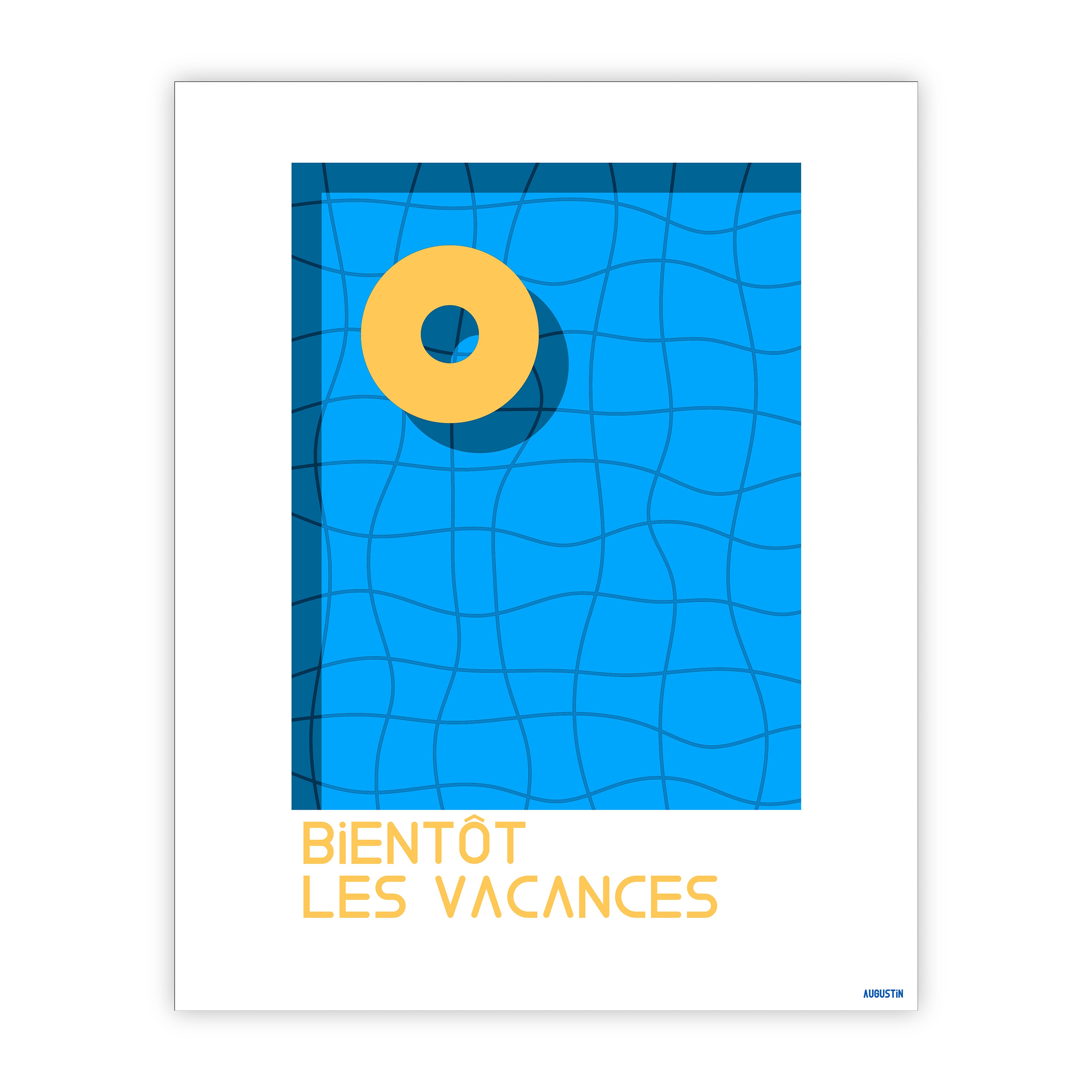 Bientôt les vacances  - affiche