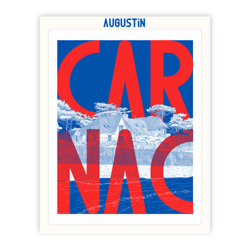 Carnac rouge - affiche