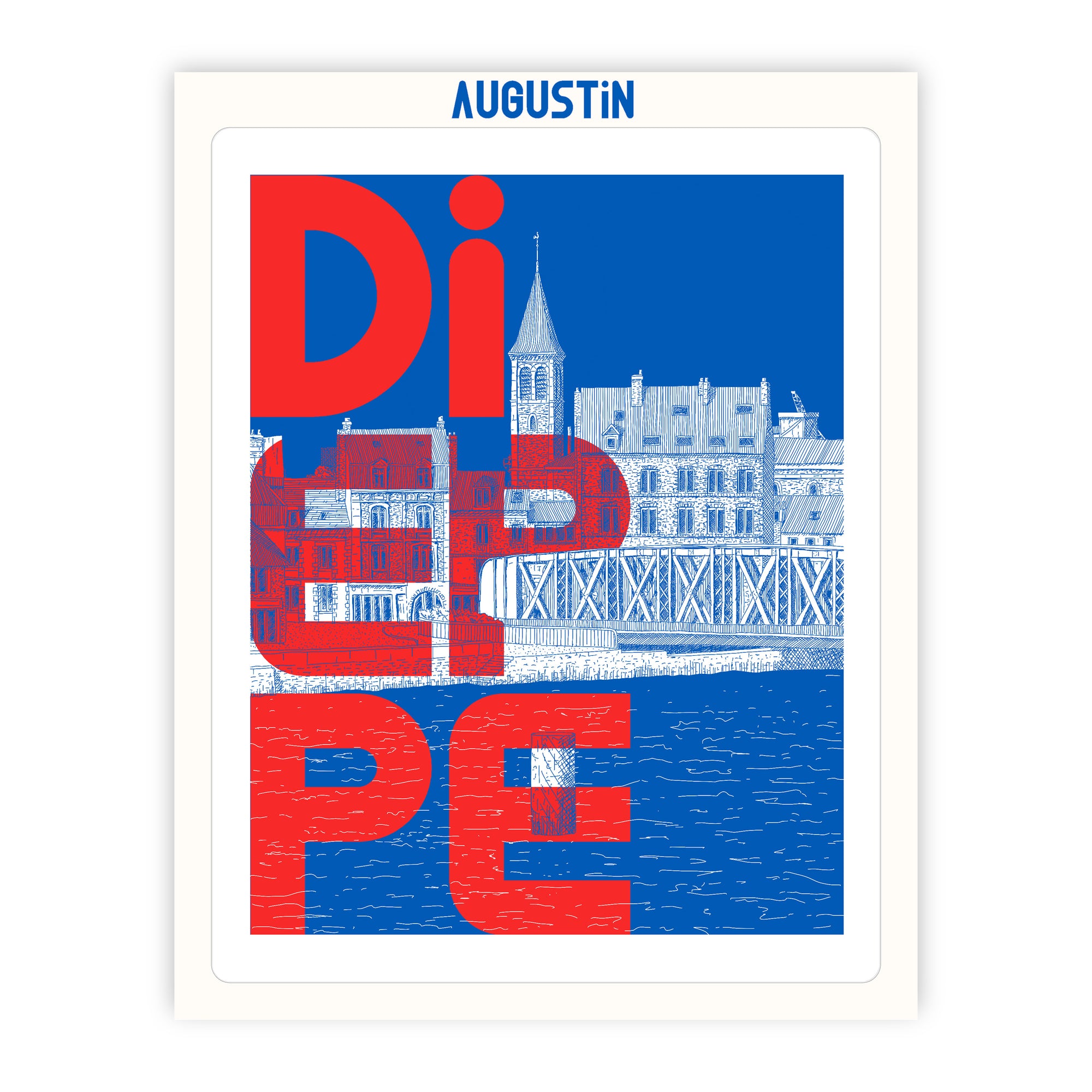 Dieppe rouge - affiche