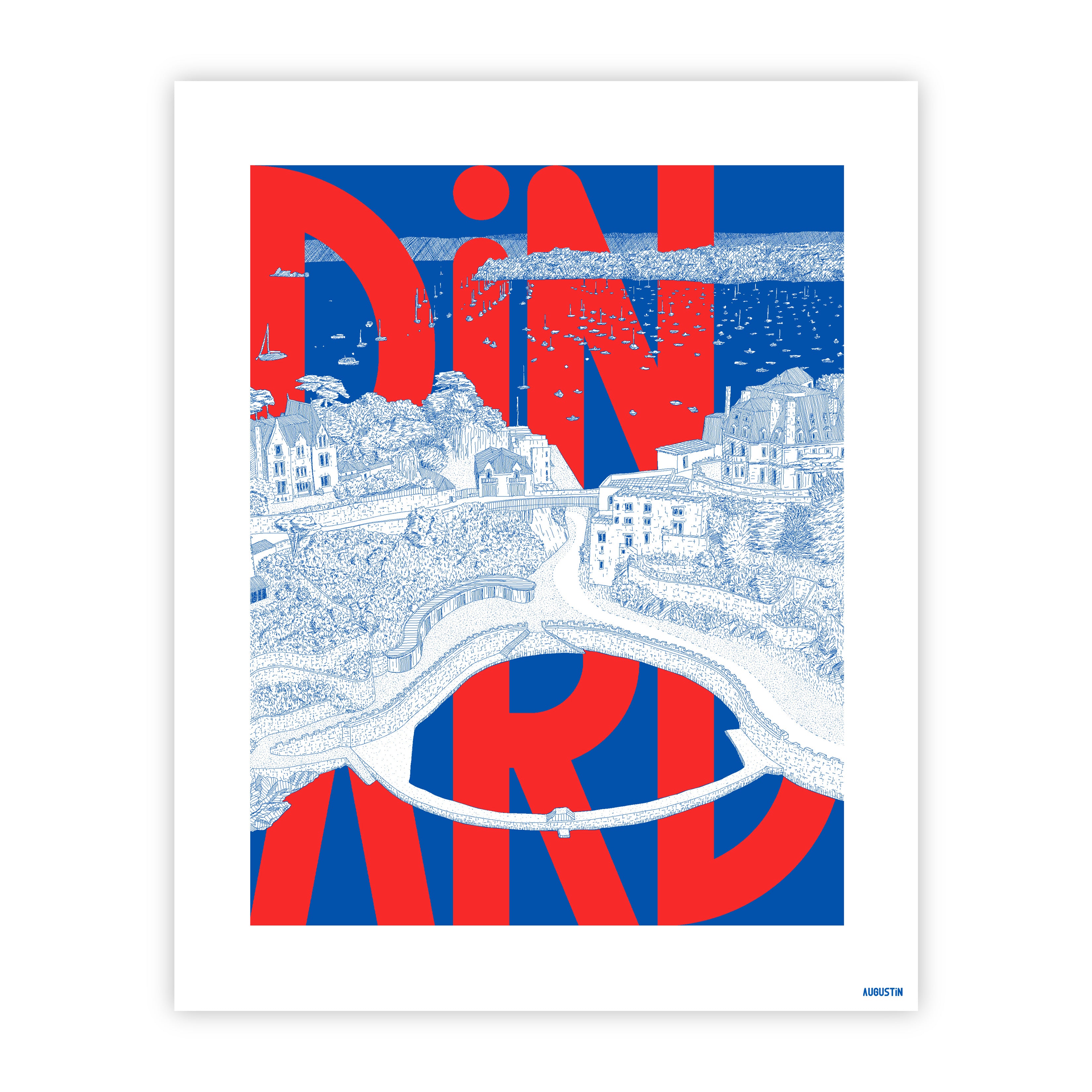 Dinard rouge - affiche