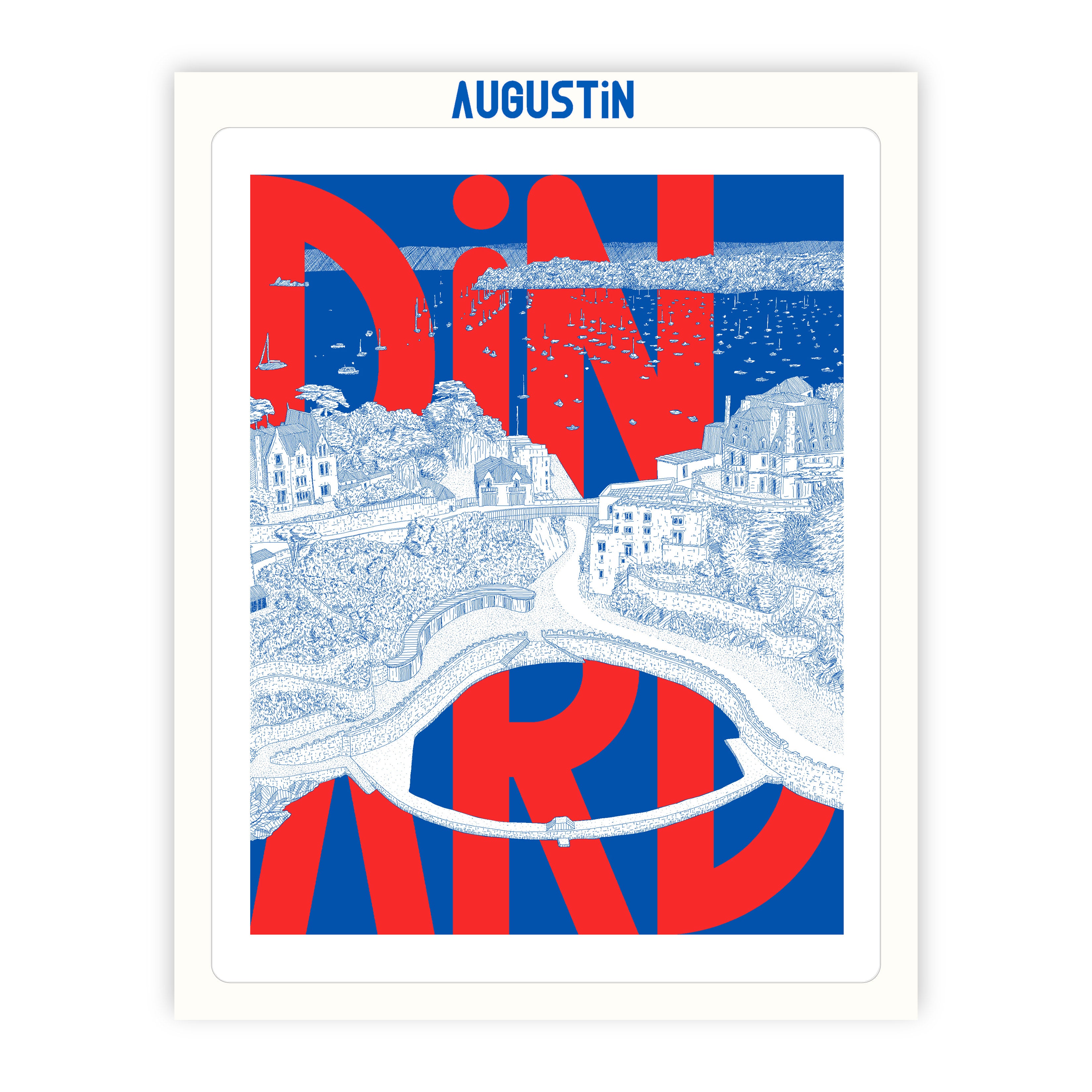 Dinard rouge - affiche