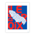 Ile de Groix rouge - affiche