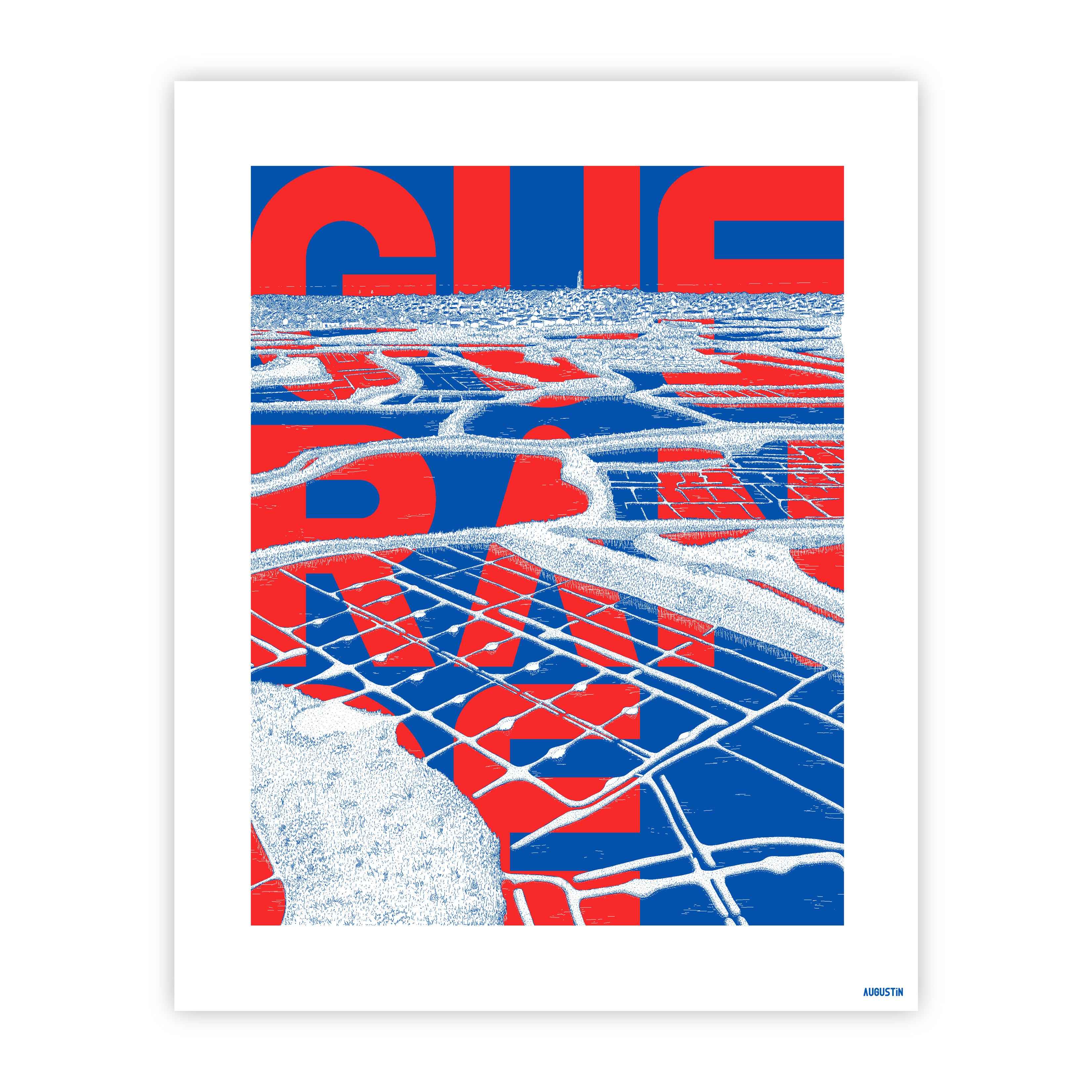 Guérande rouge - affiche