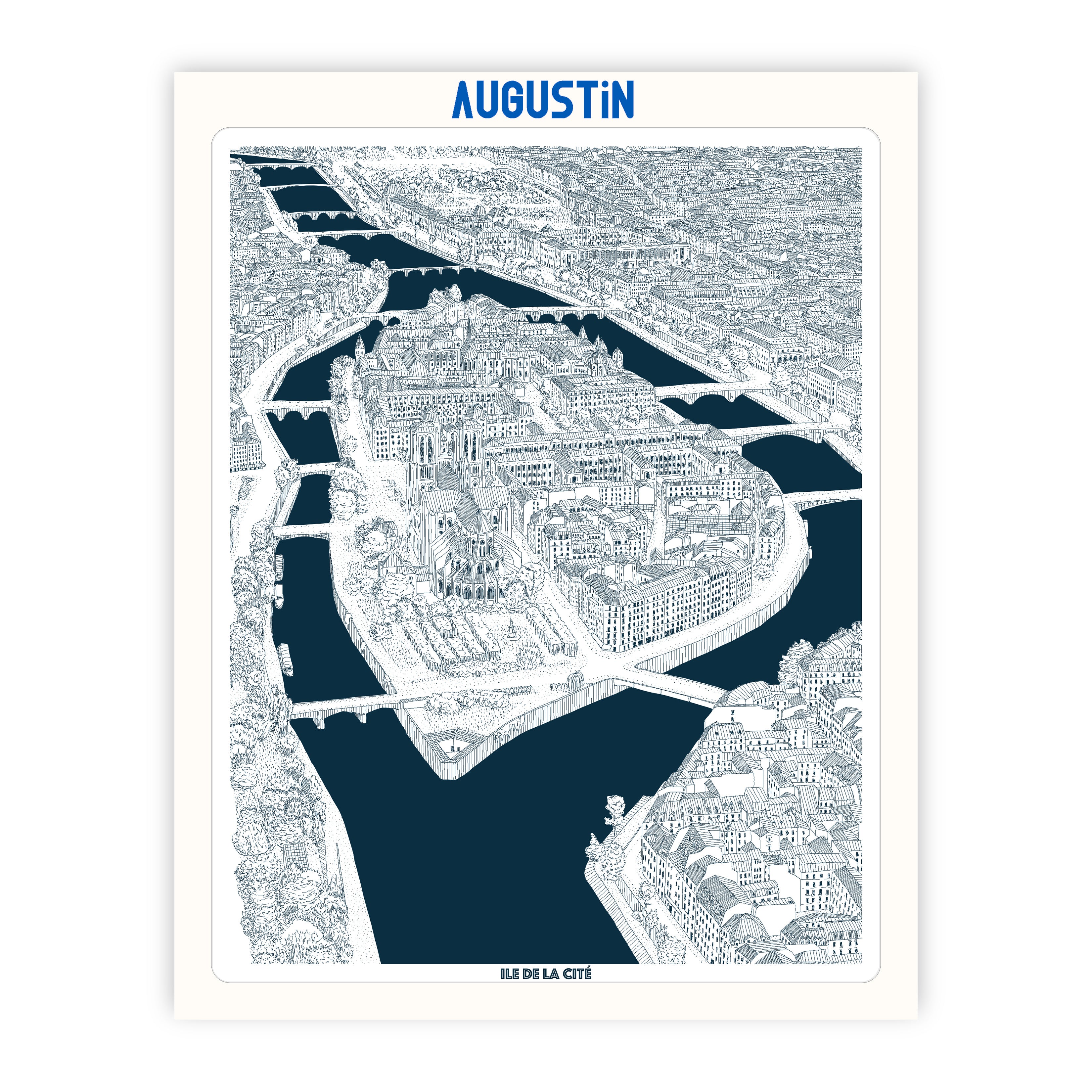 Ile de la Cité - affiche