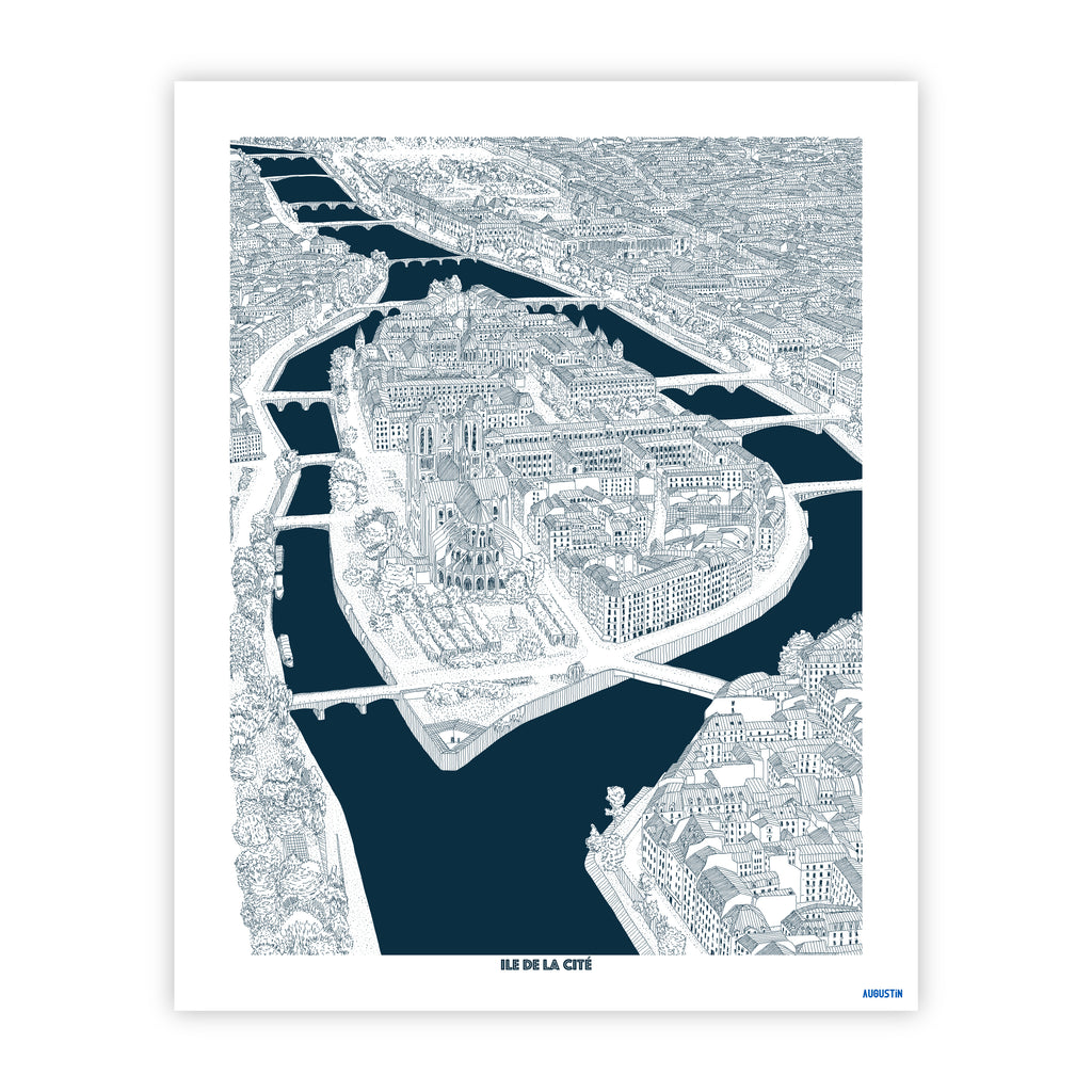 Ile de la Cité - affiche
