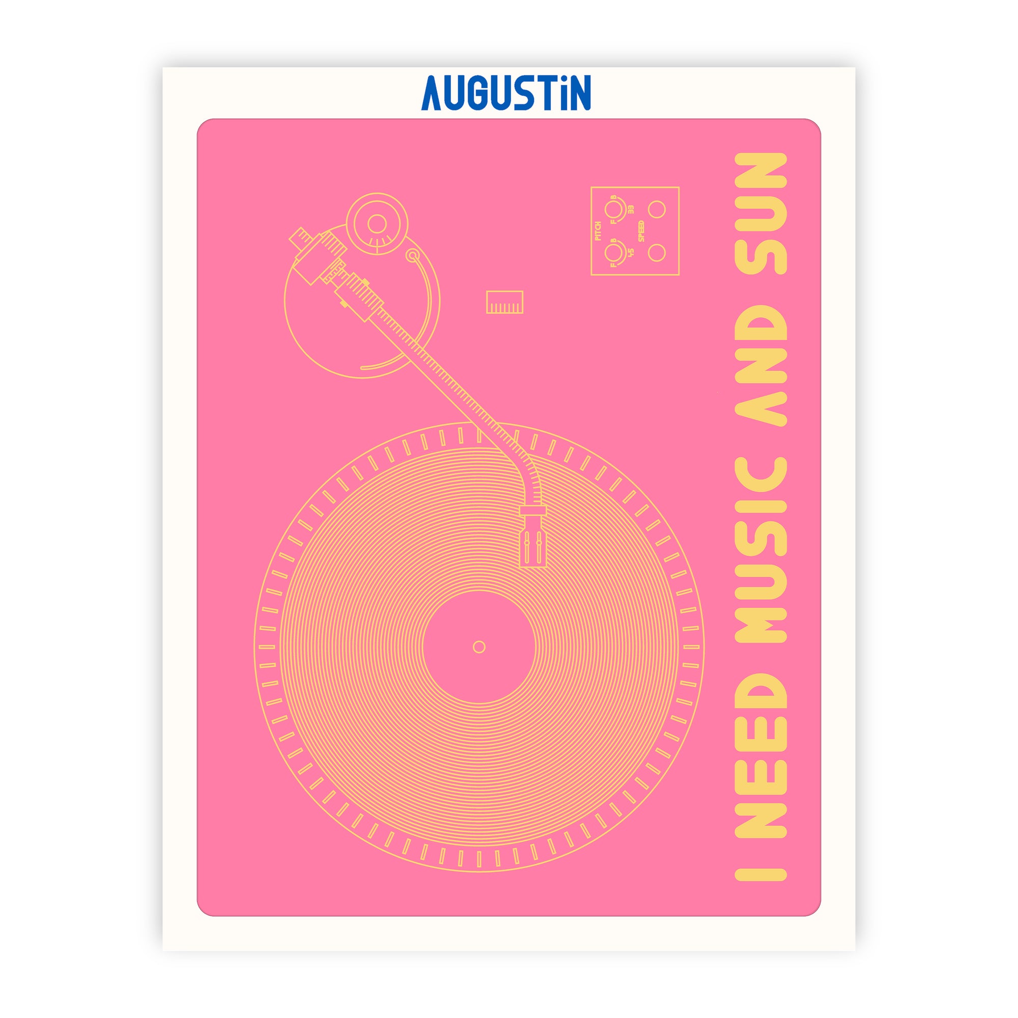 I need music and sun rose - affiche