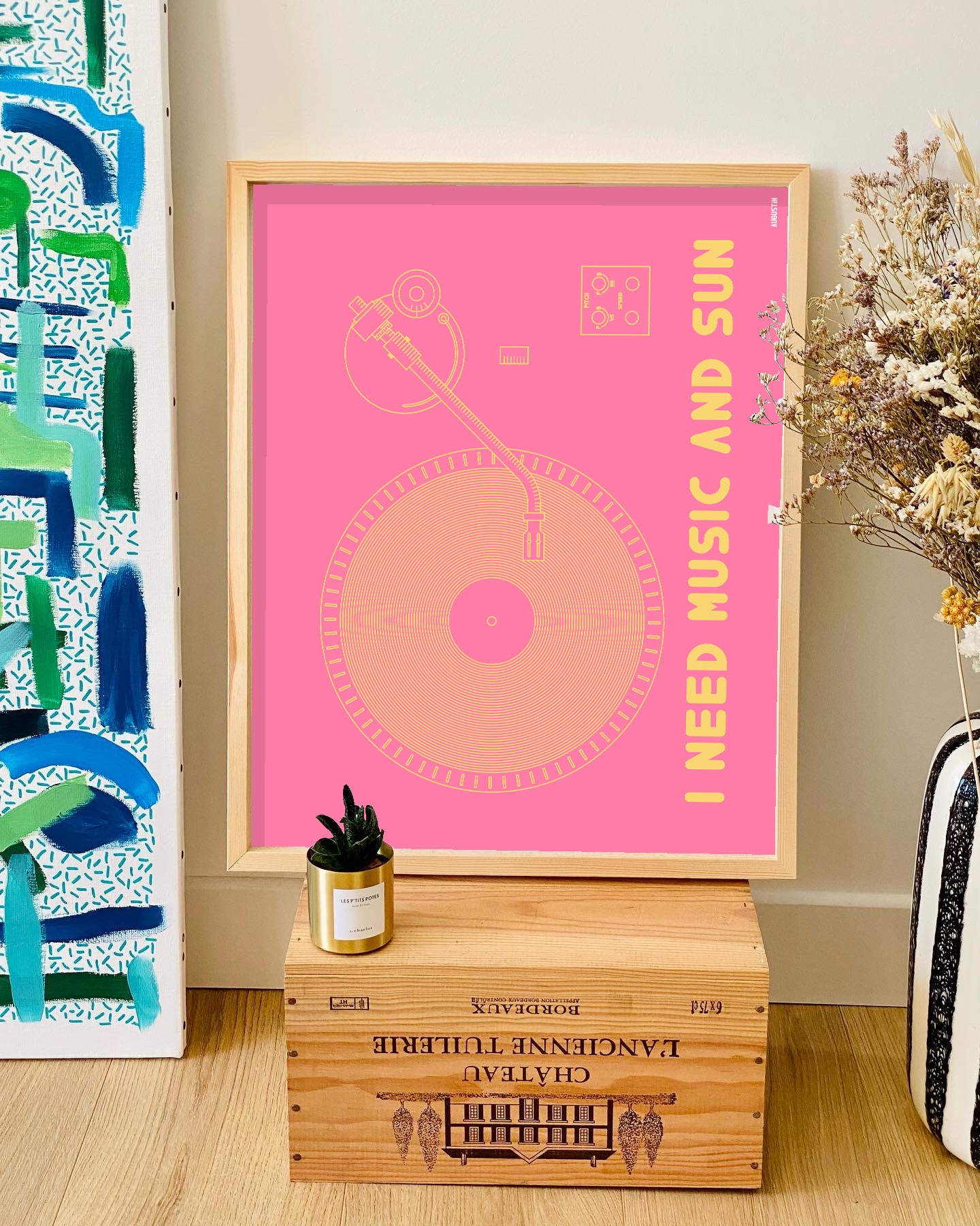 I need music and sun rose - affiche