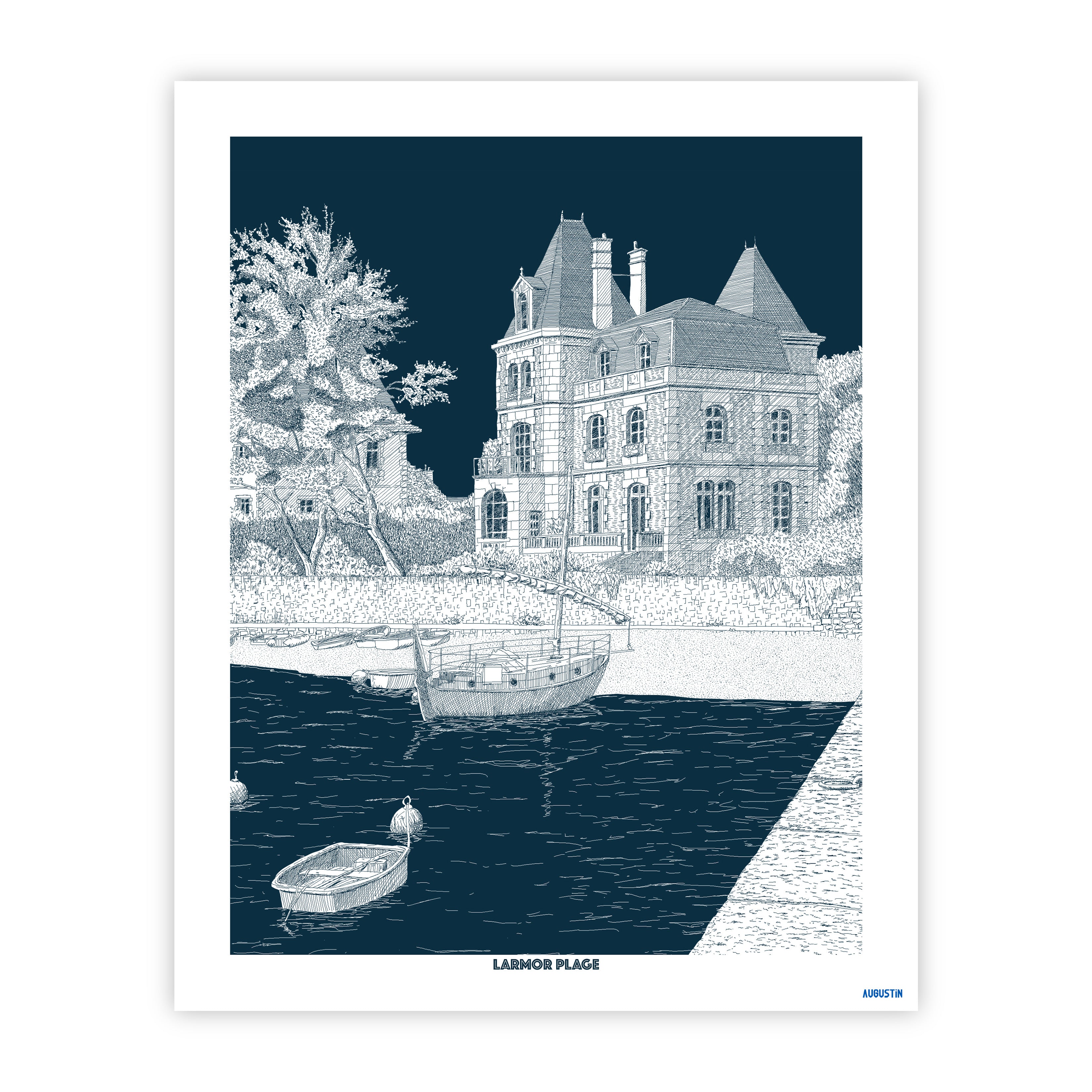 Larmor Plage - affiche