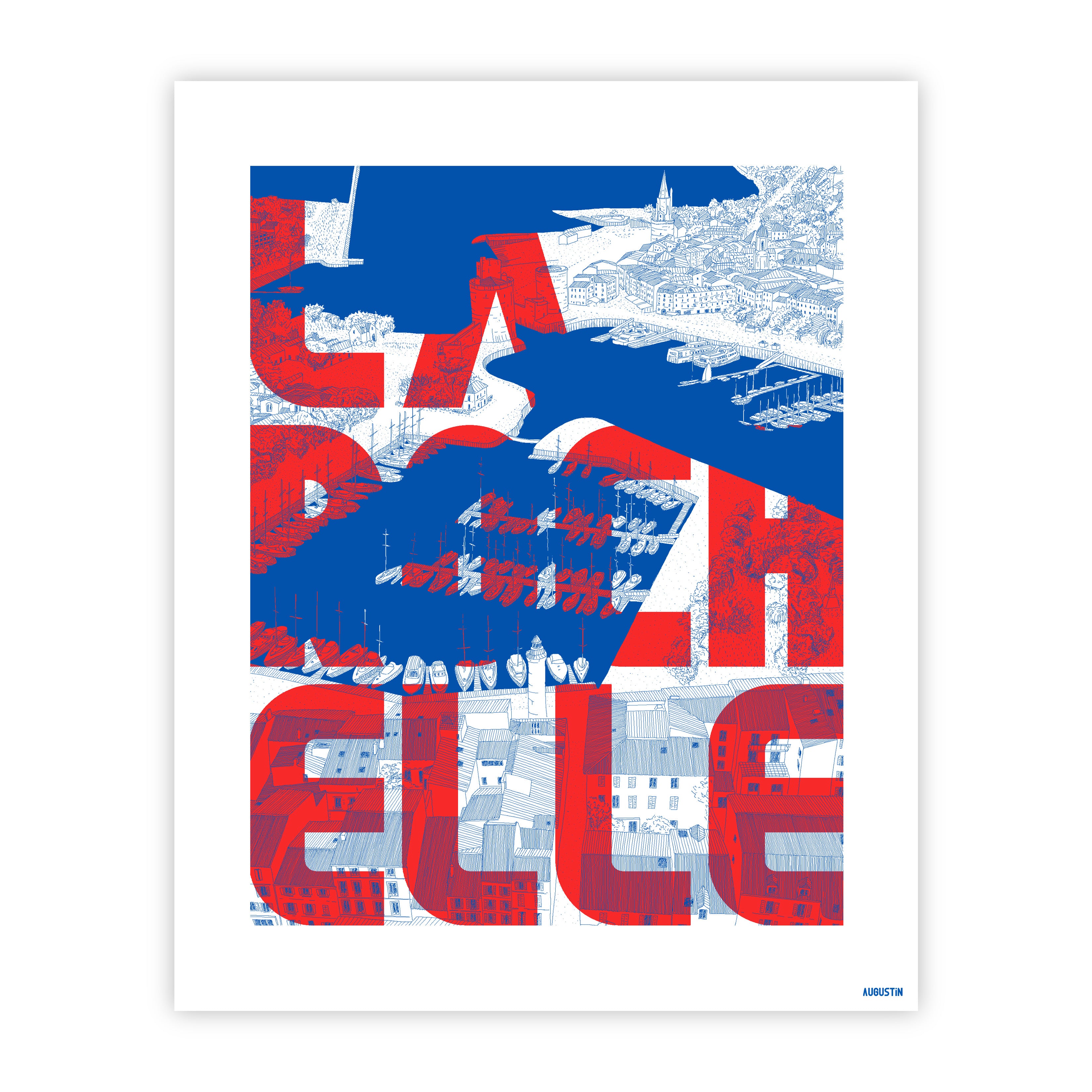 La Rochelle rouge - affiche