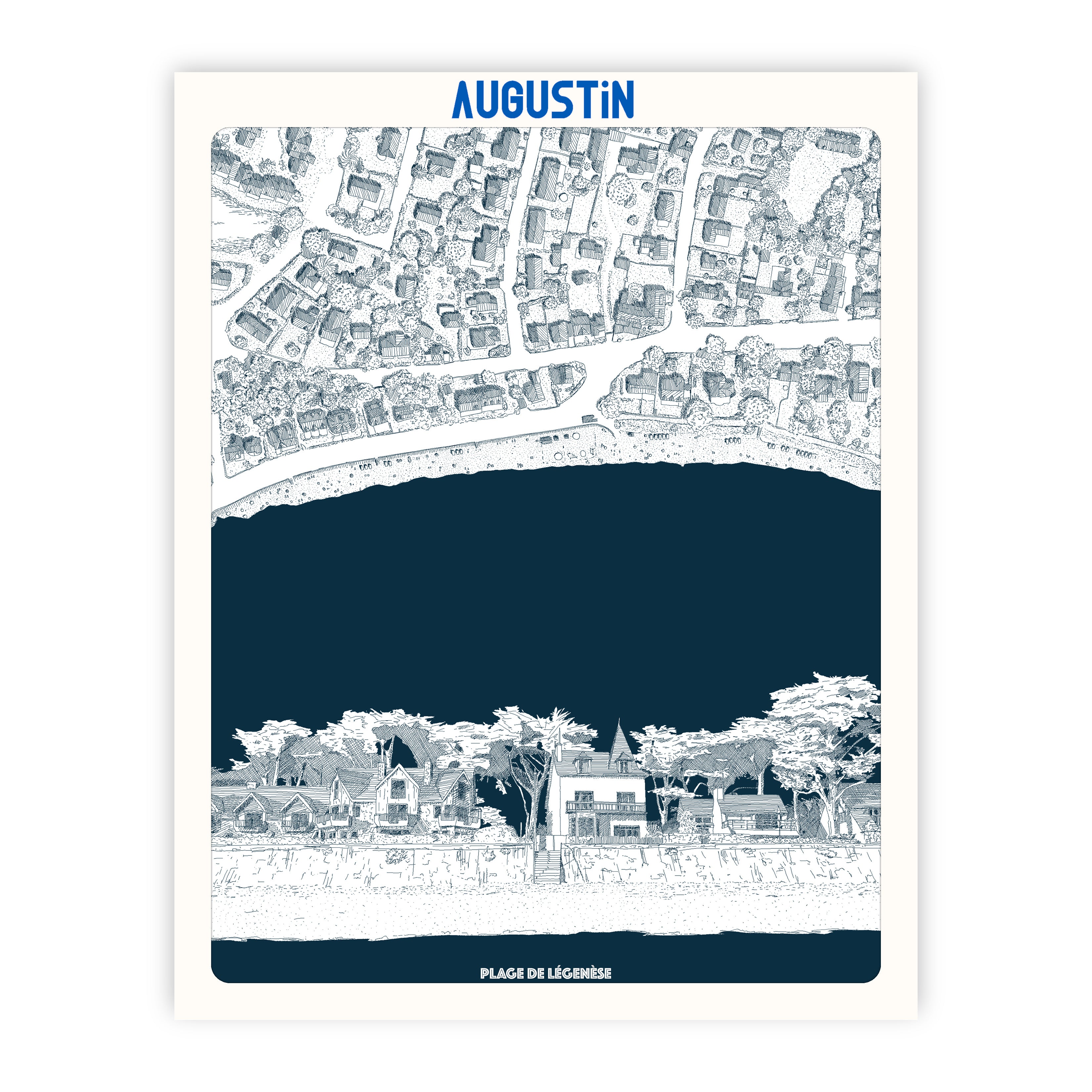 Plage de Légenèse - affiche