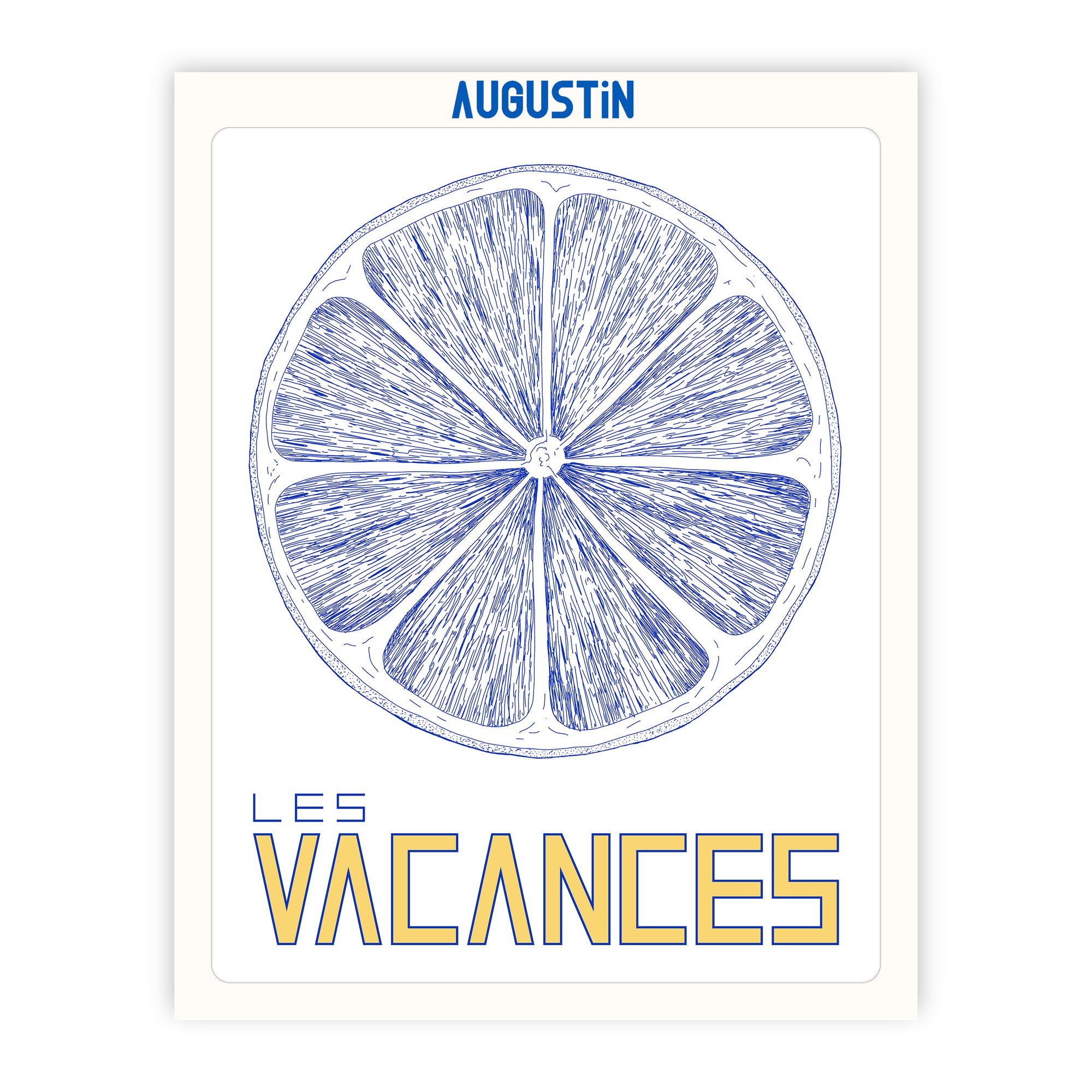 Les vacances - affiche