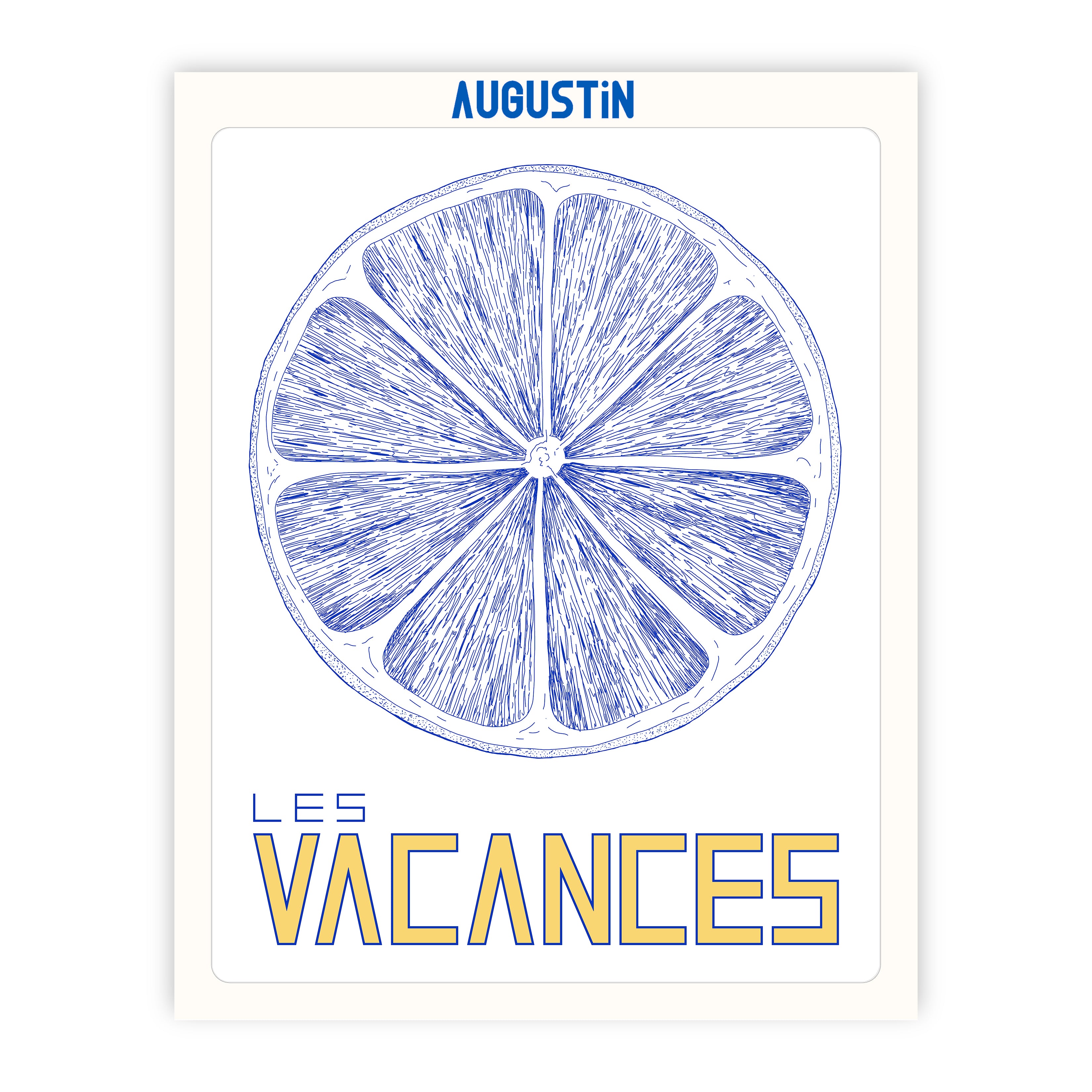 Les vacances - affiche