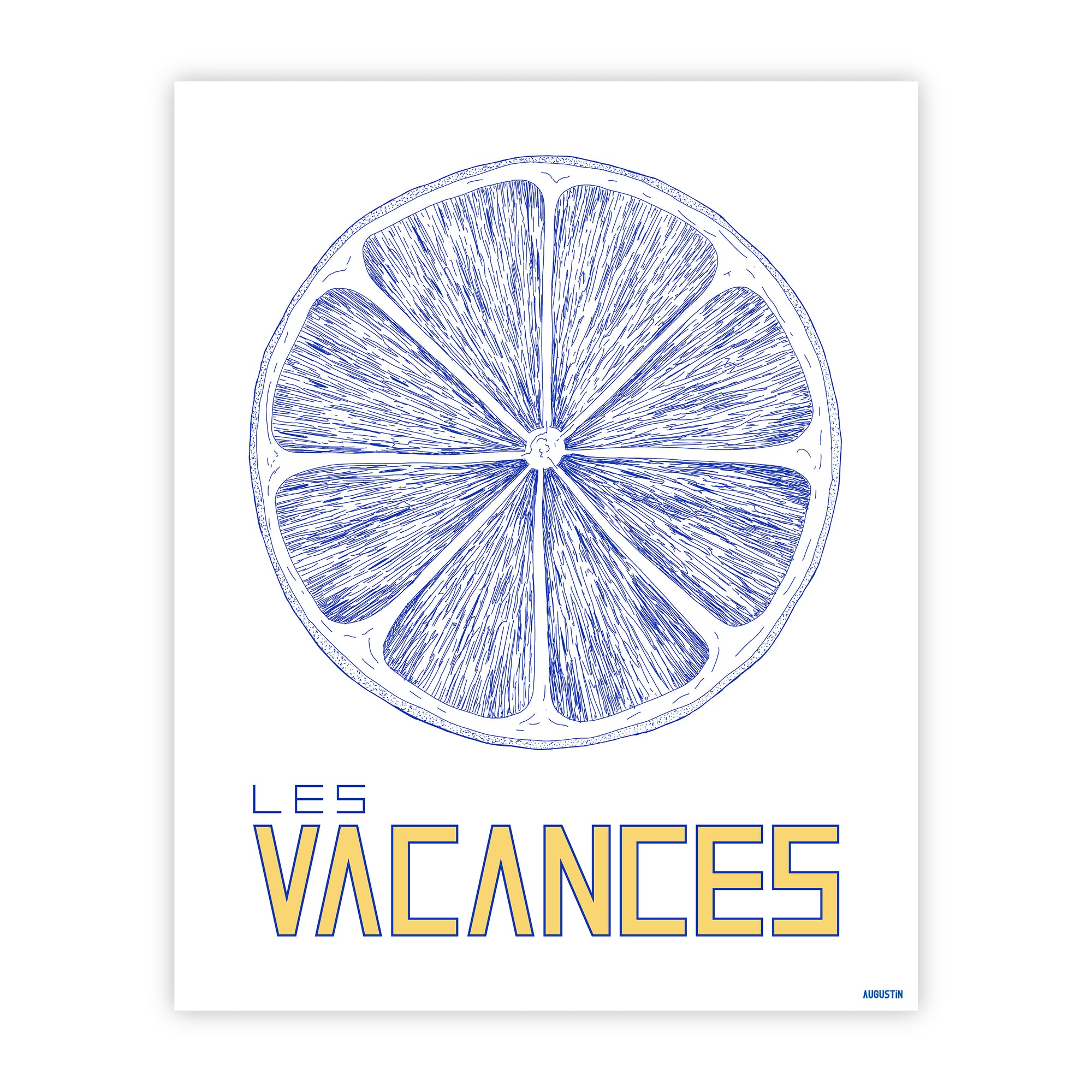 Les vacances - affiche
