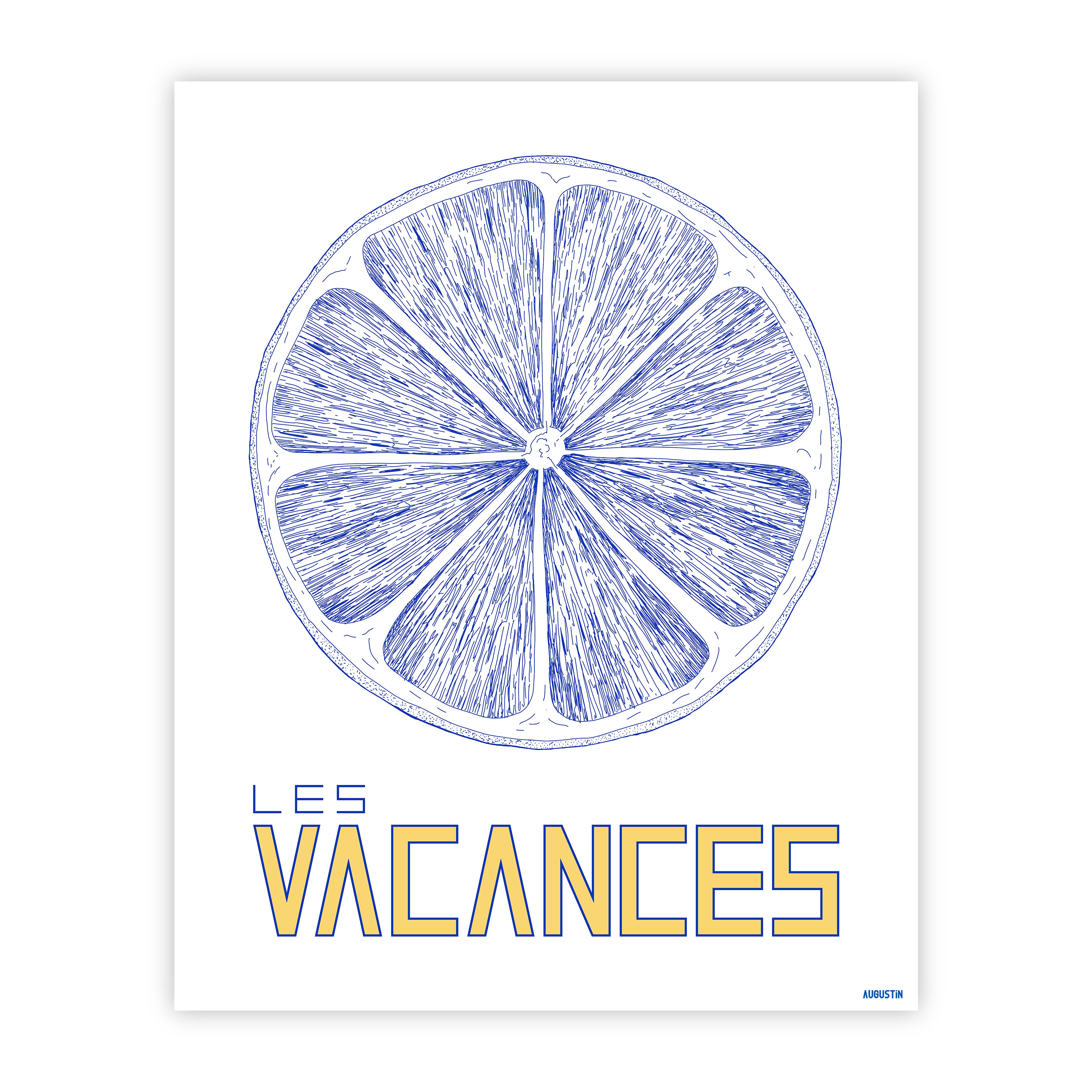 Les vacances - affiche