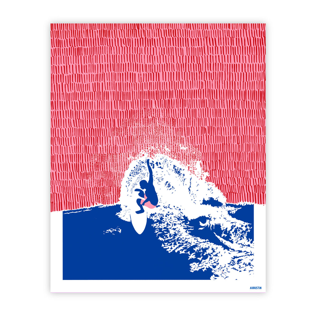 Le surf - affiche