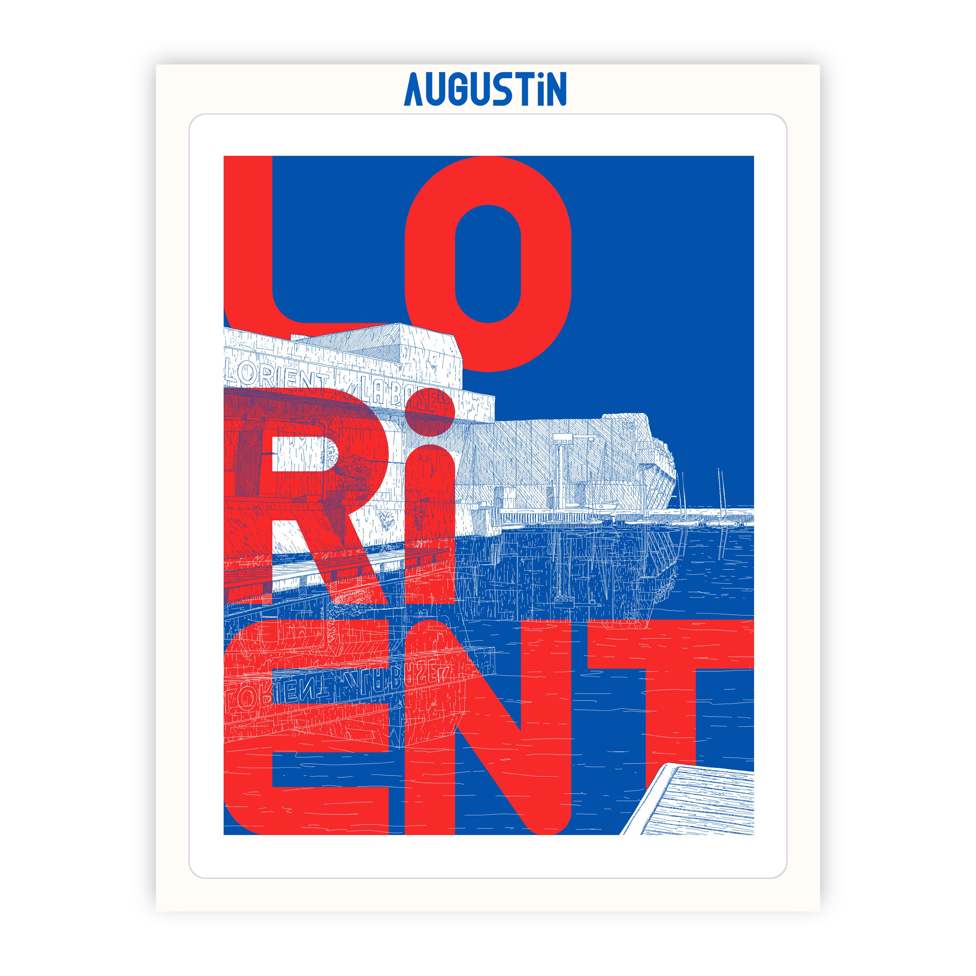 Lorient rouge - affiche