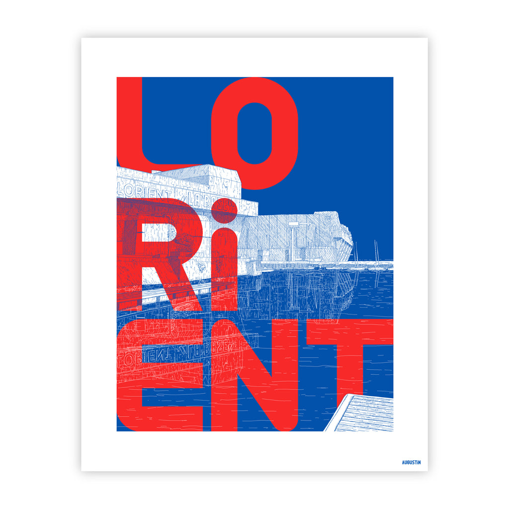 Lorient rouge - affiche