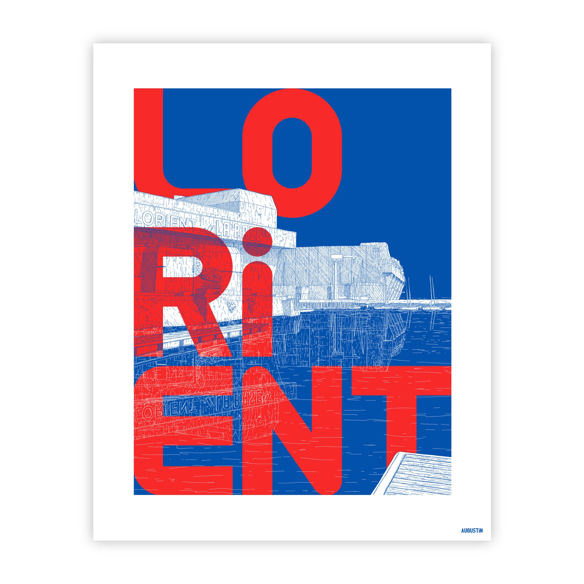 Lorient rouge - affiche