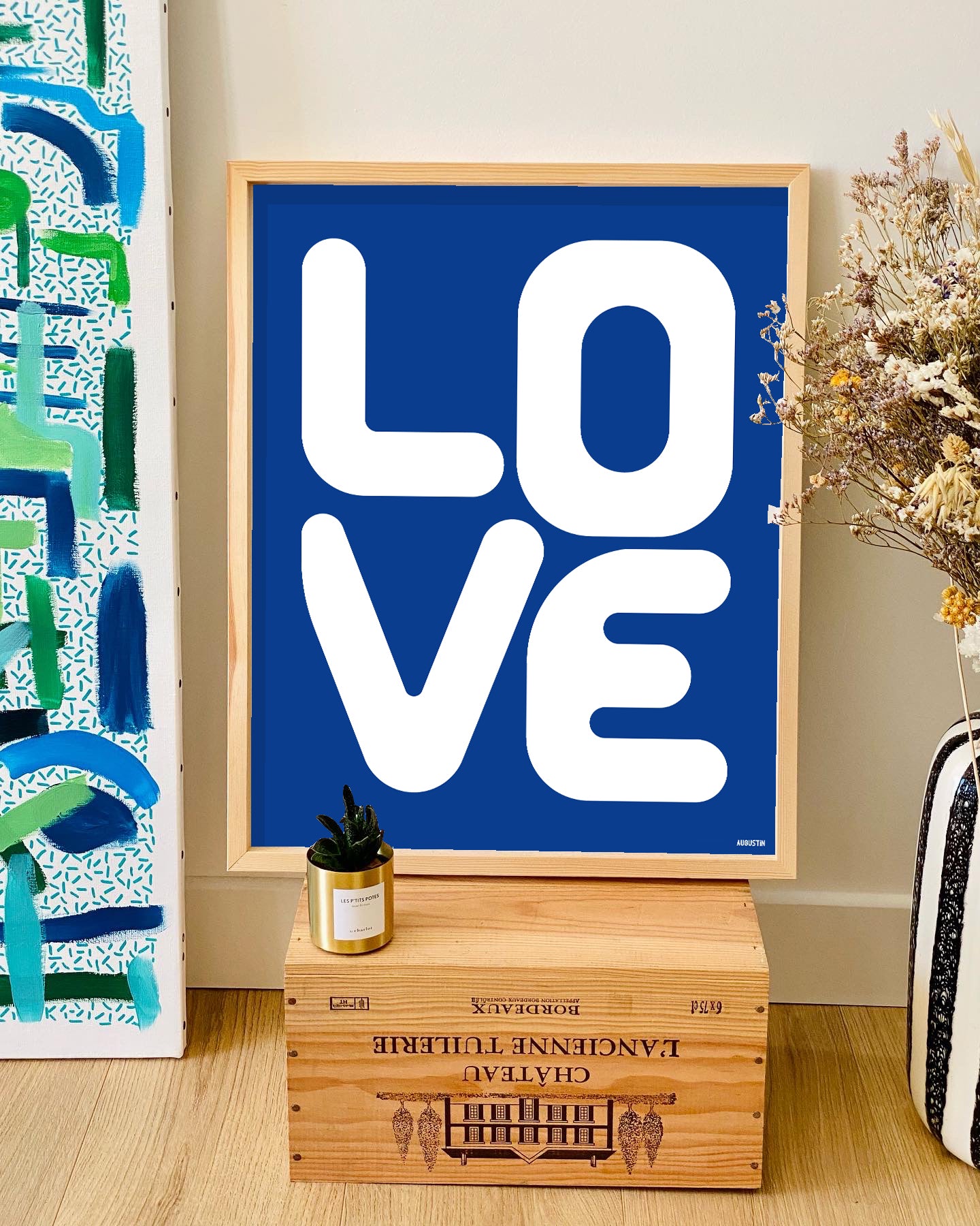 Love bleu - affiche