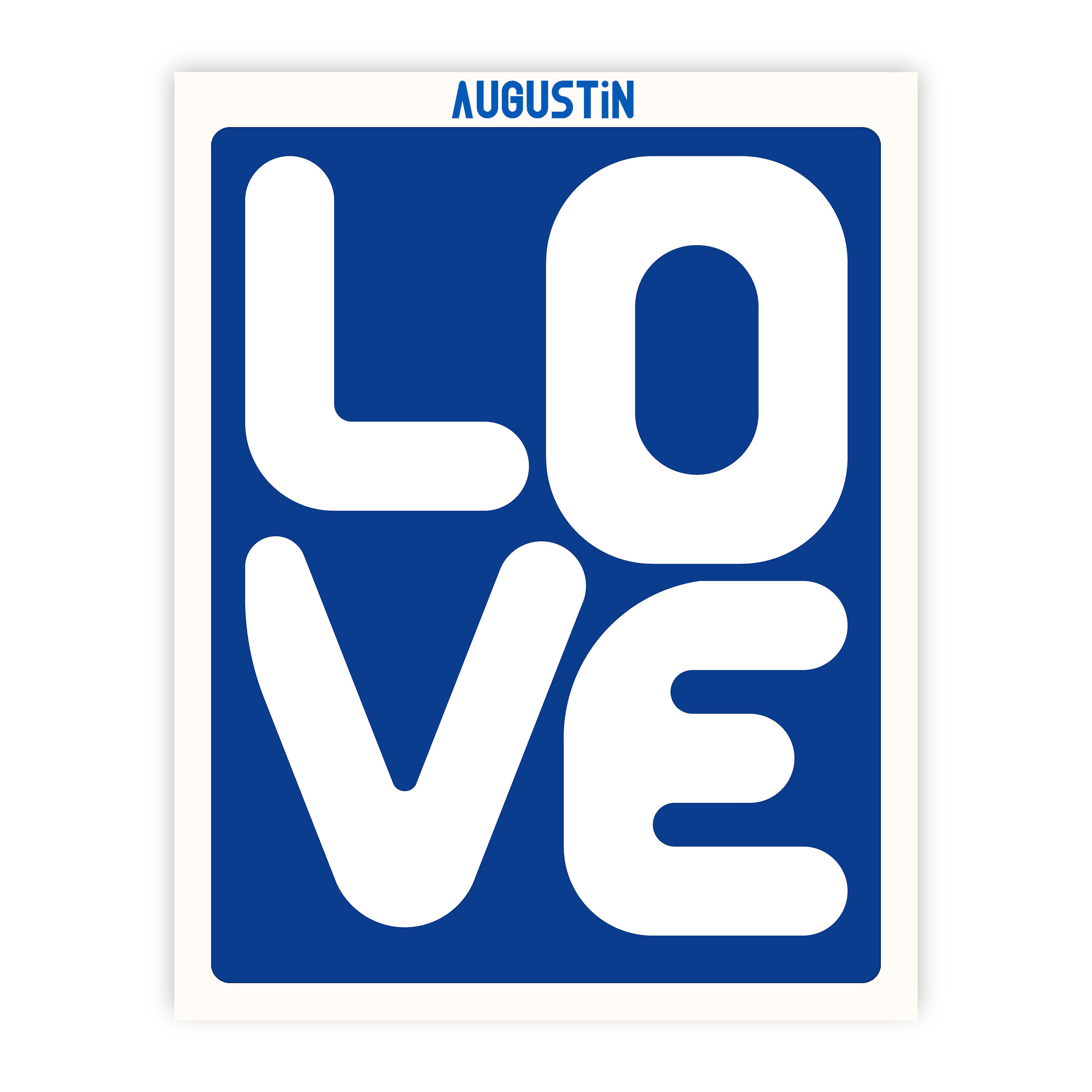 Love bleu - affiche