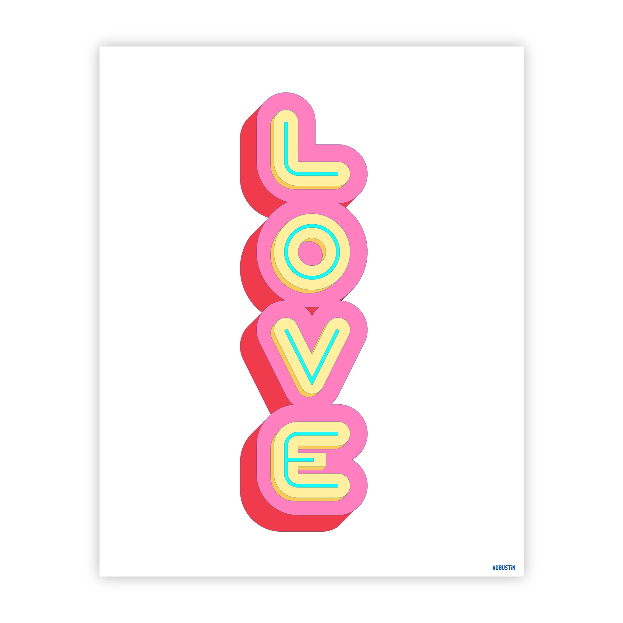 Love rose - affiche
