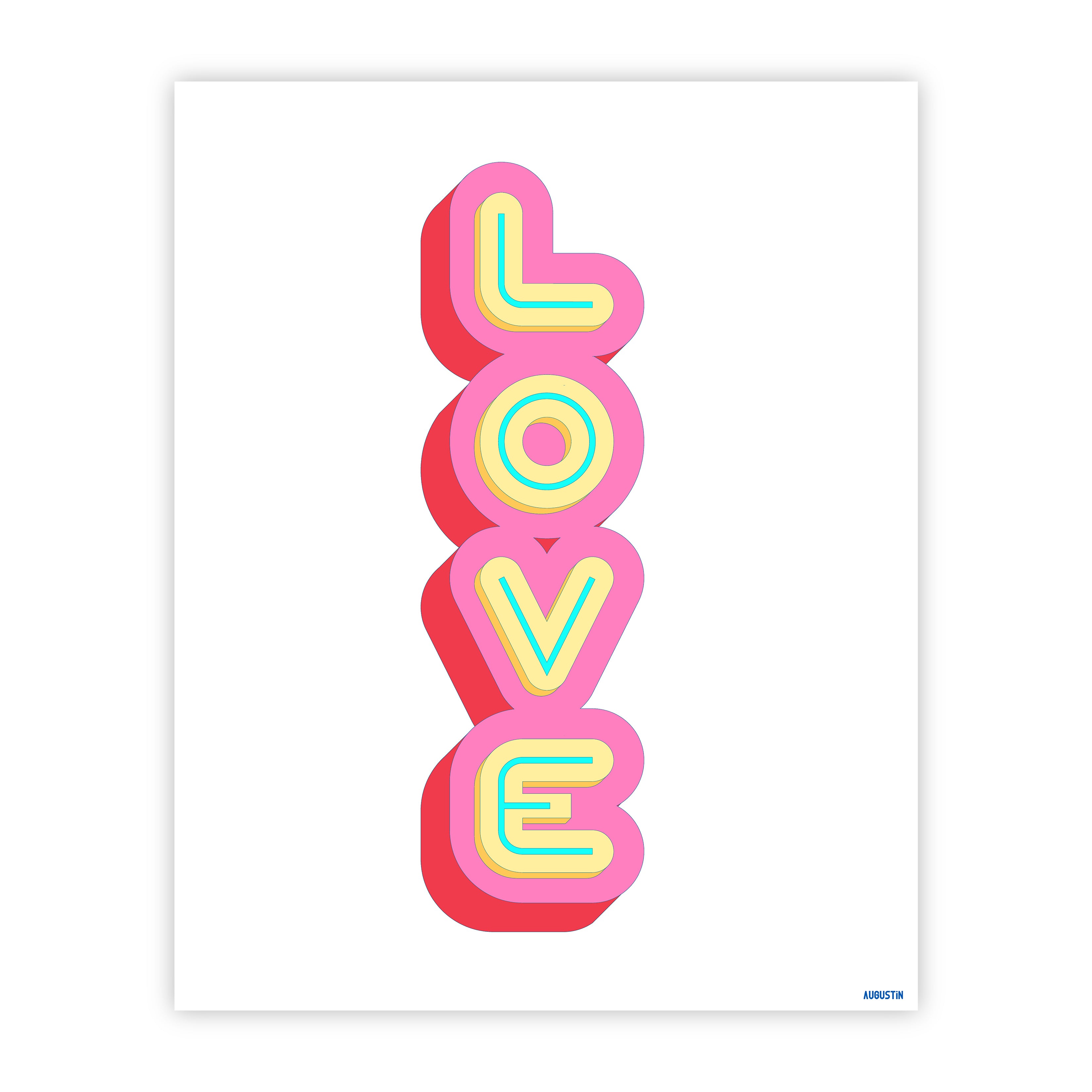Love rose - affiche
