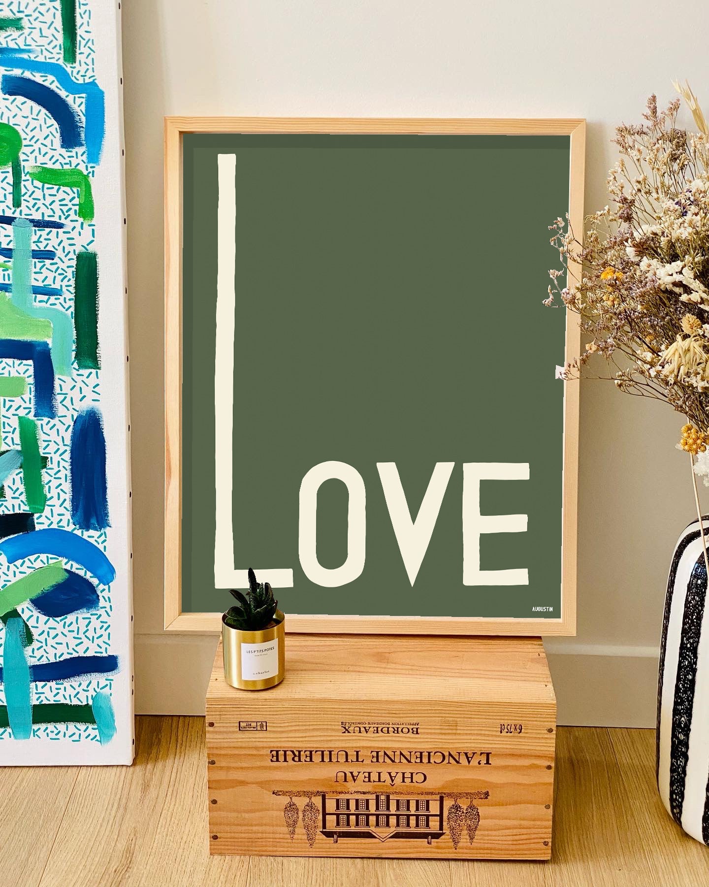 Love vert - affiche