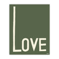 Love vert - affiche