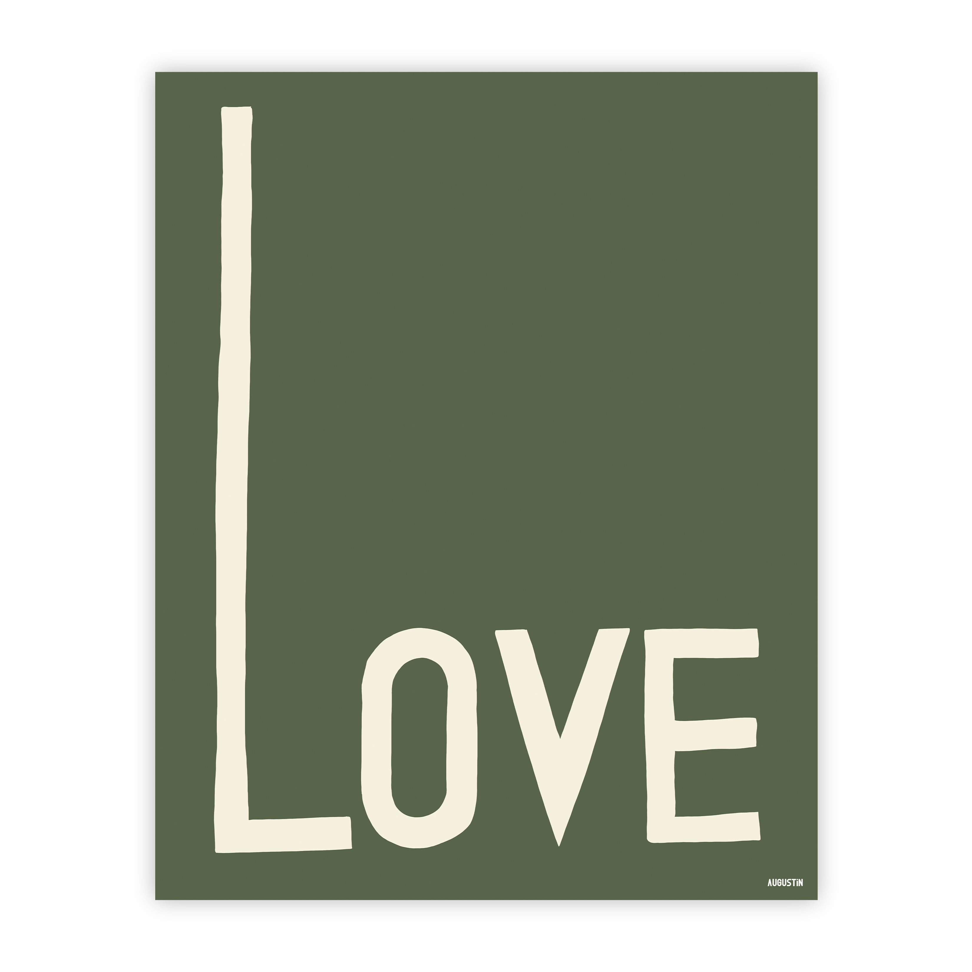 Love vert - affiche