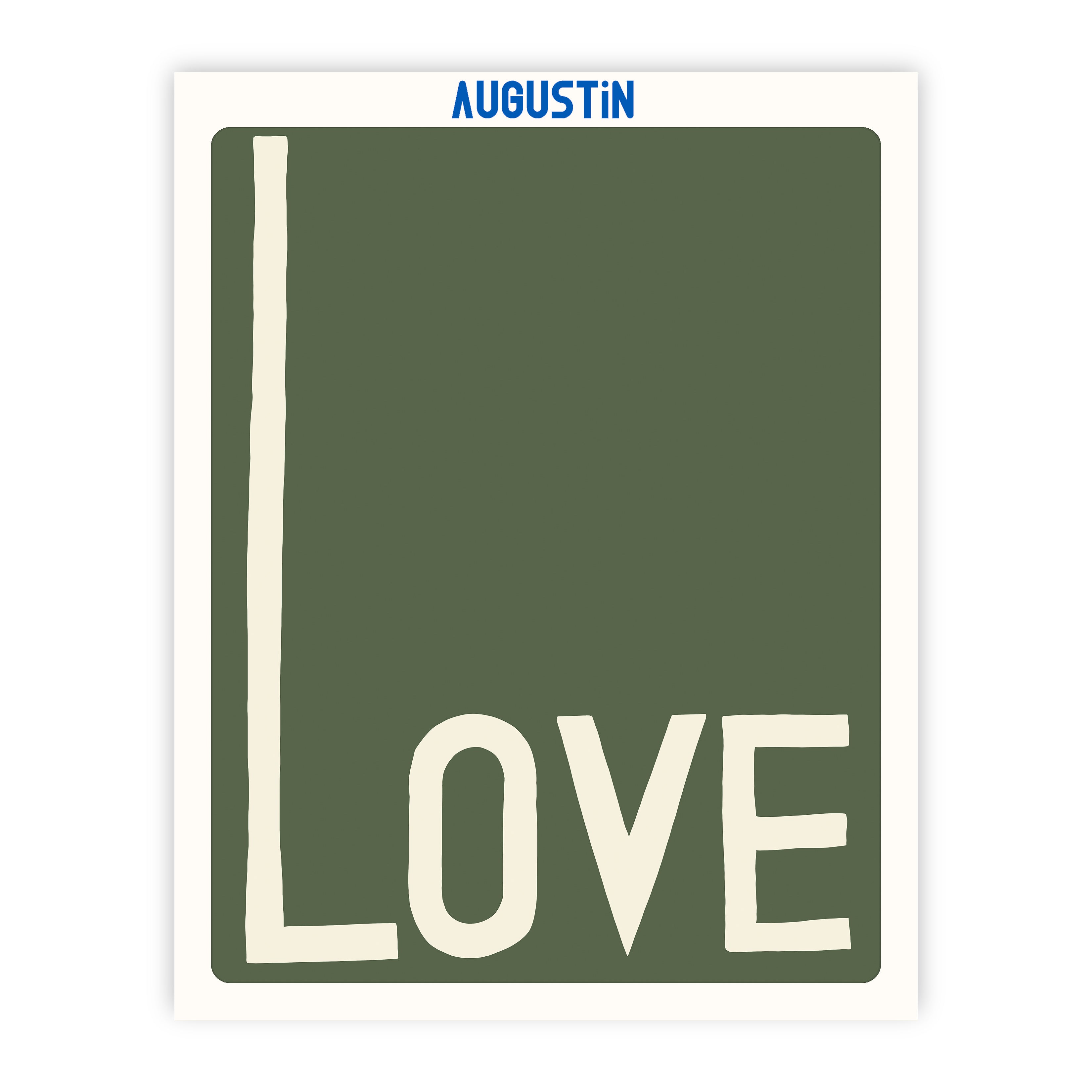 Love vert - affiche