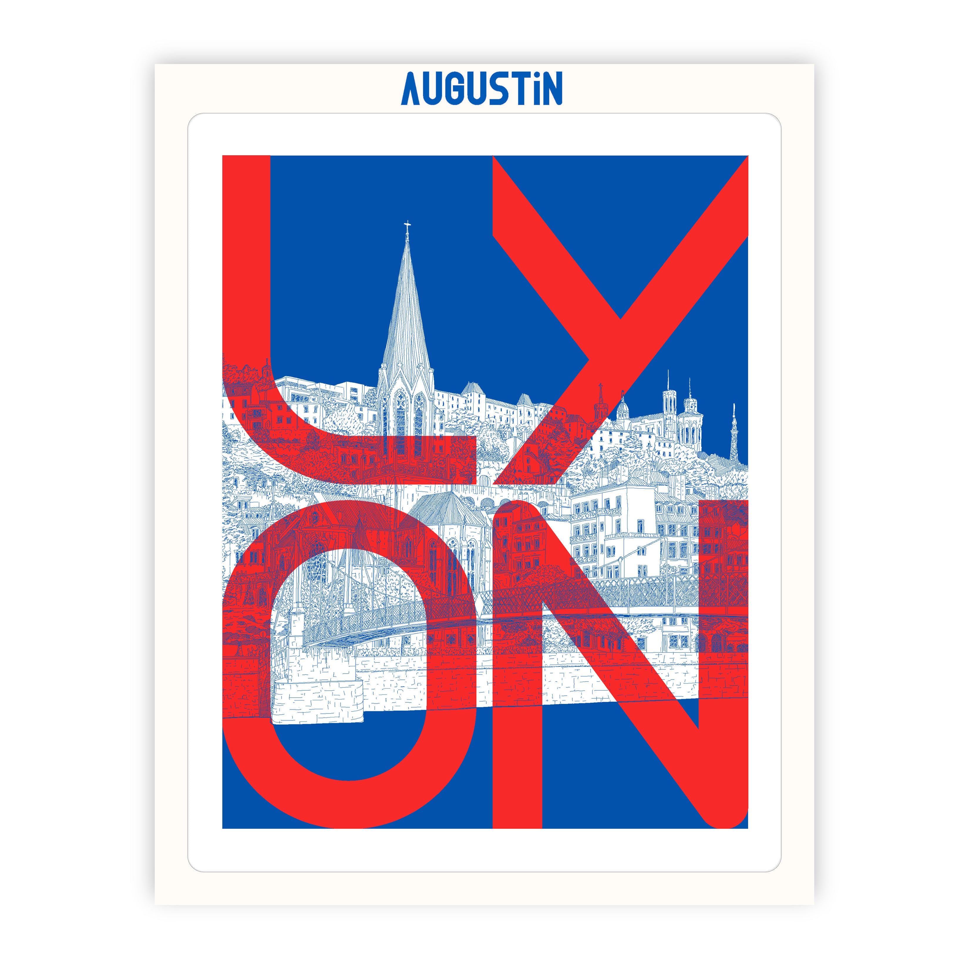 Lyon rouge - affiche