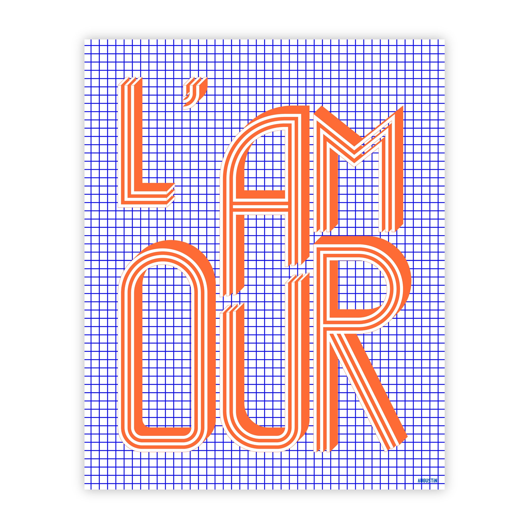 L'amour orange - affiche