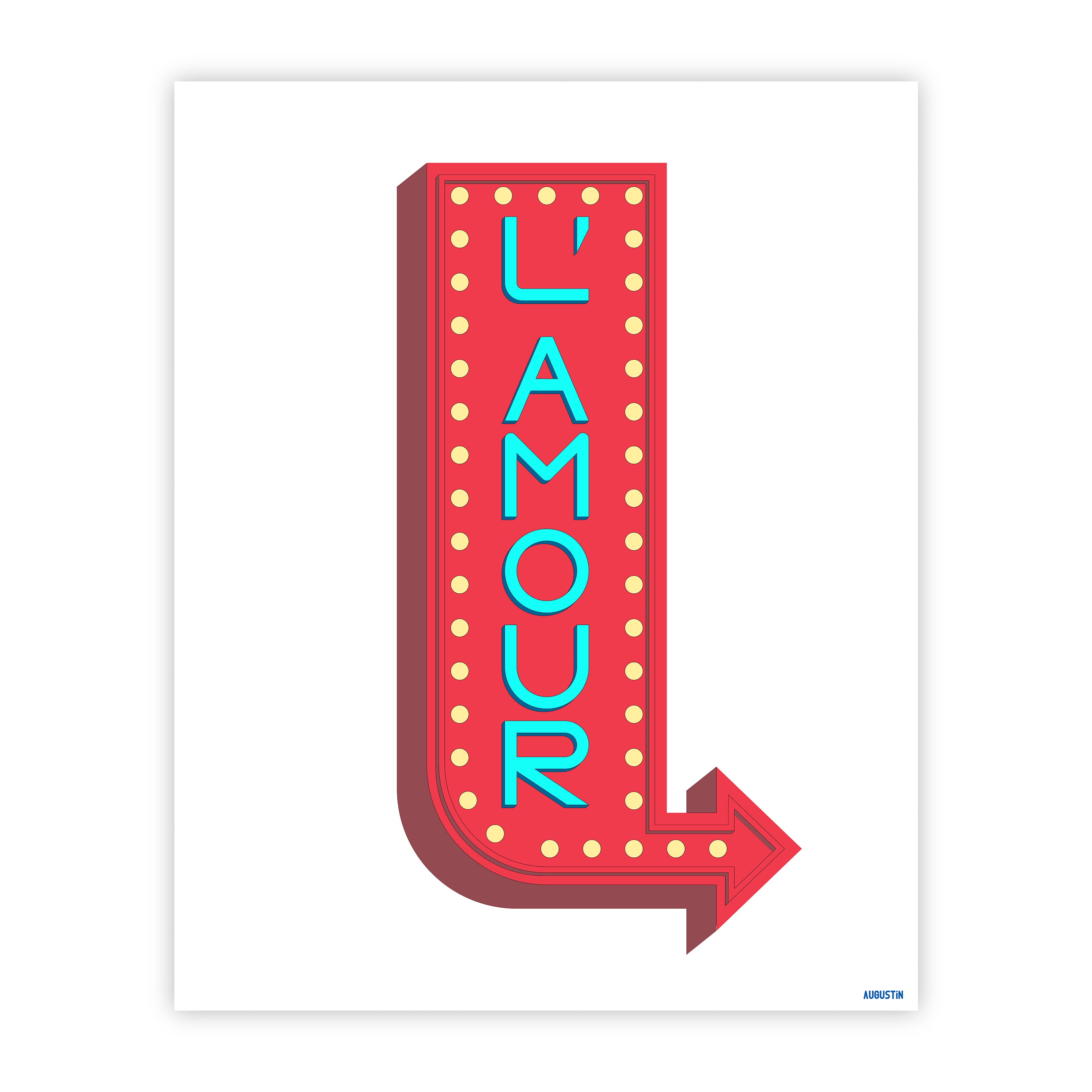 L'amour rouge - affiche