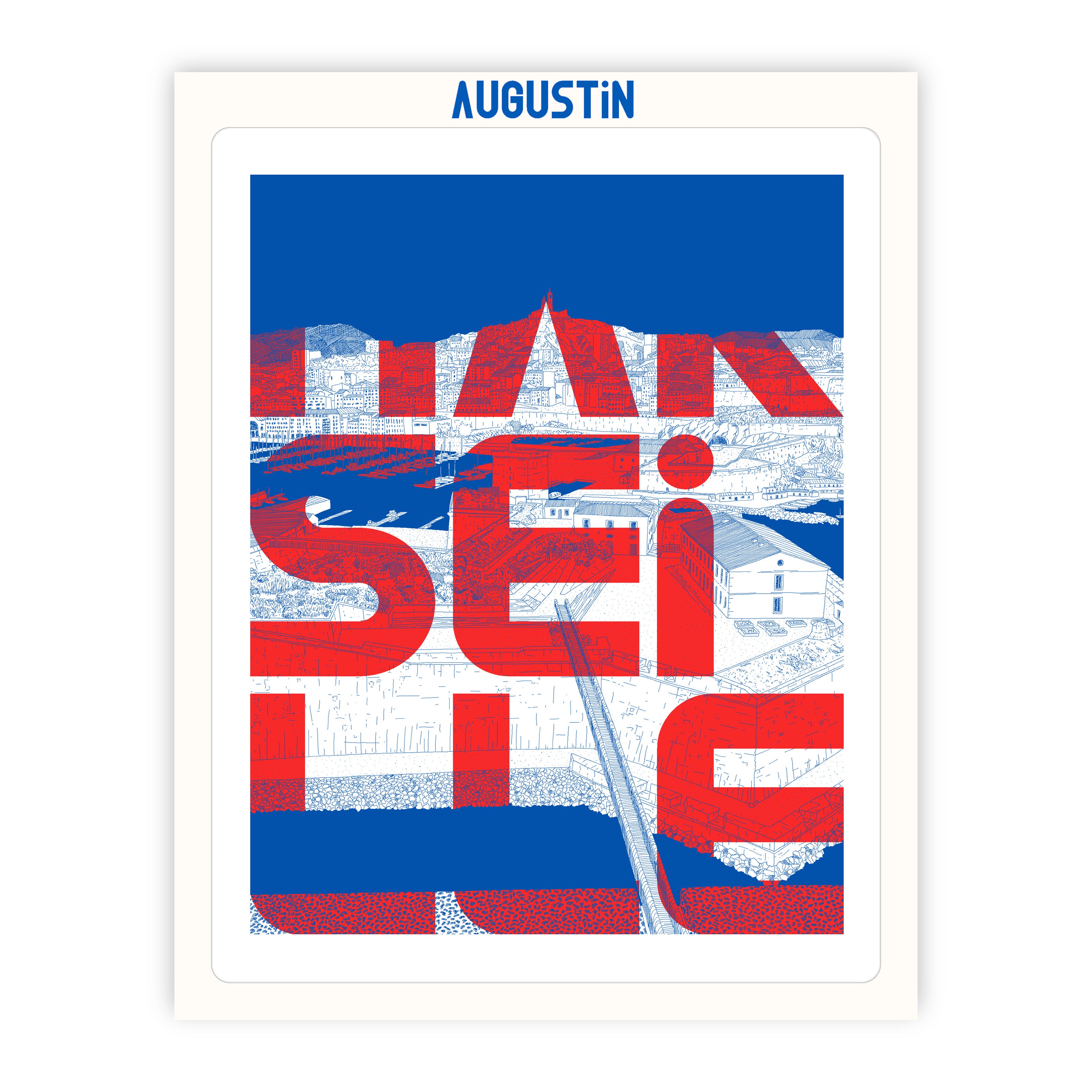 Marseille rouge - affiche