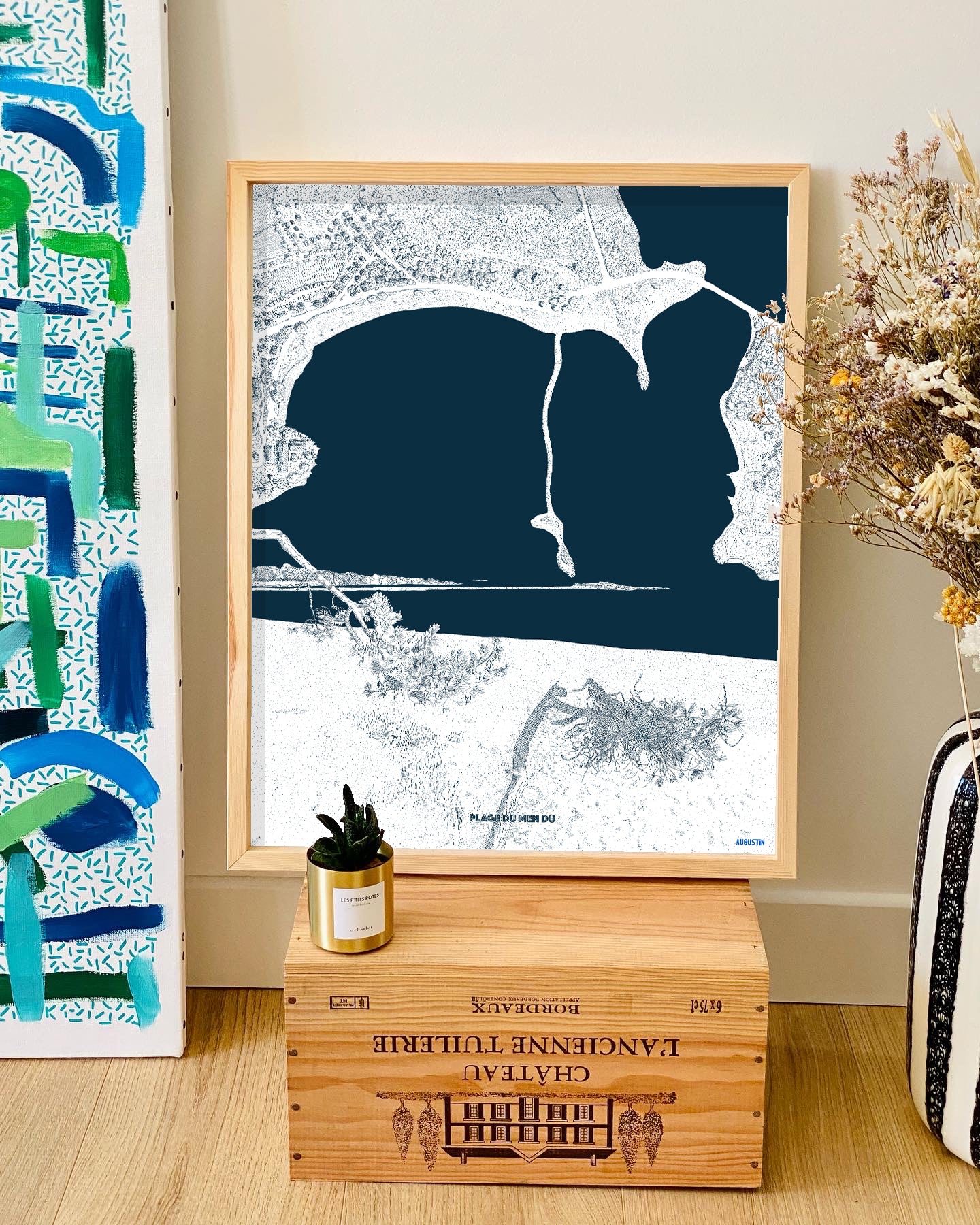 Plage du Men Du - affiche