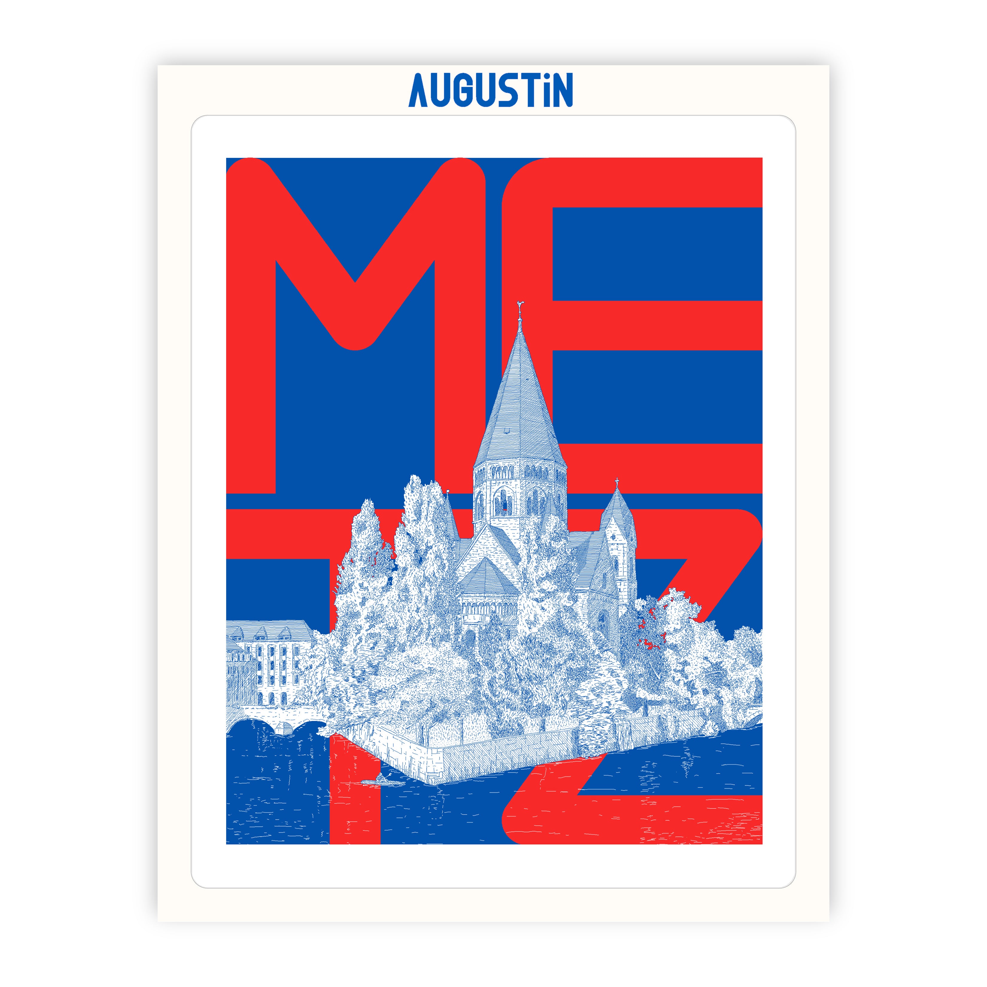 Metz rouge - affiche