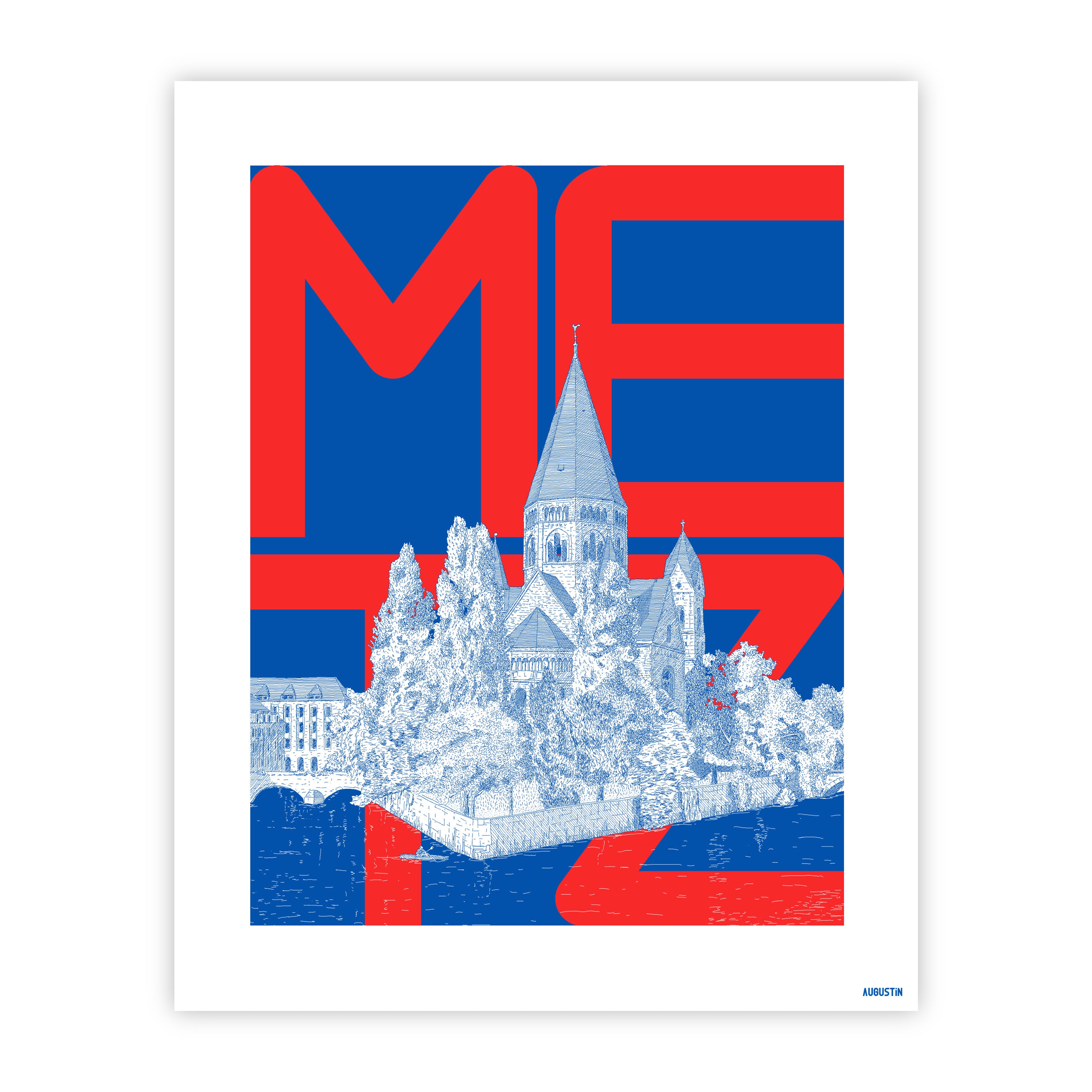 Metz rouge - affiche