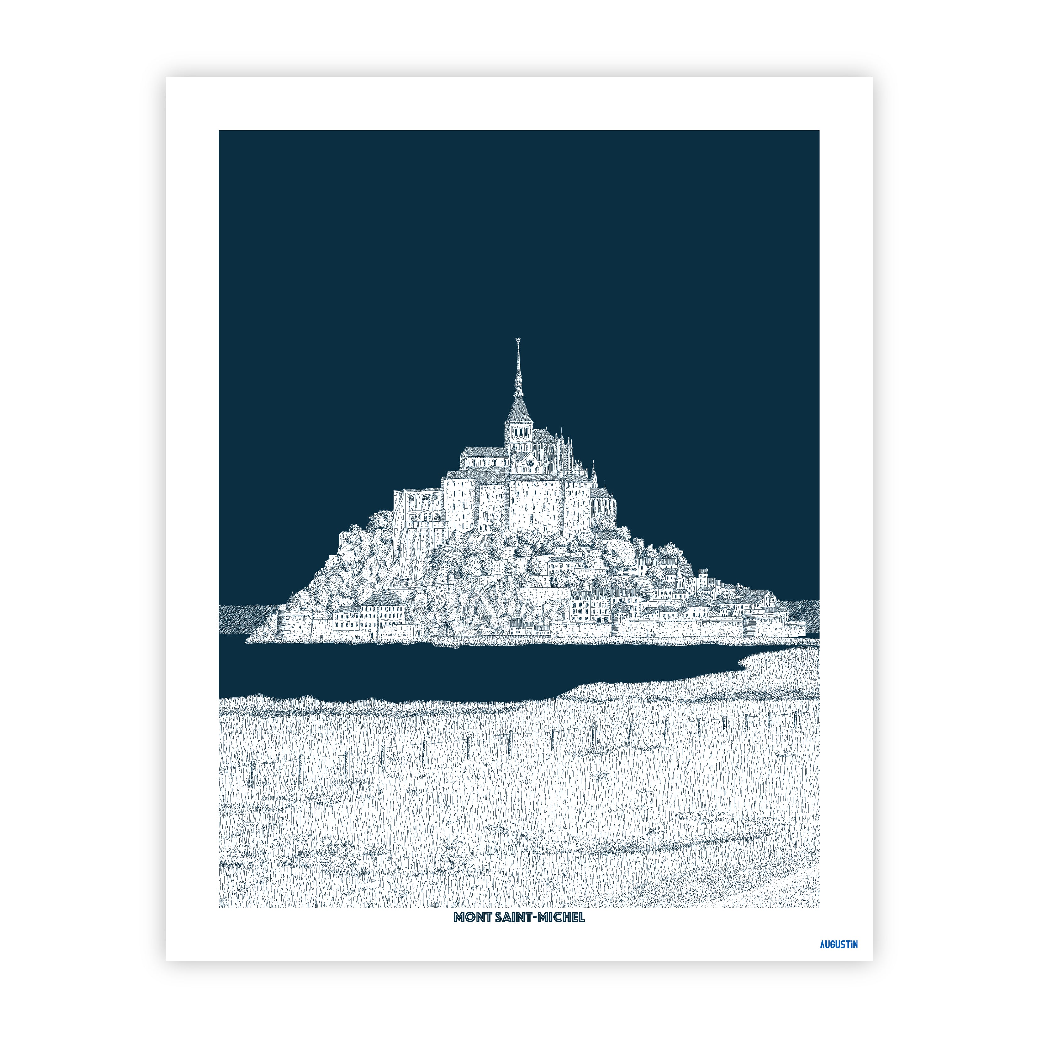 Mont St-Michel - affiche