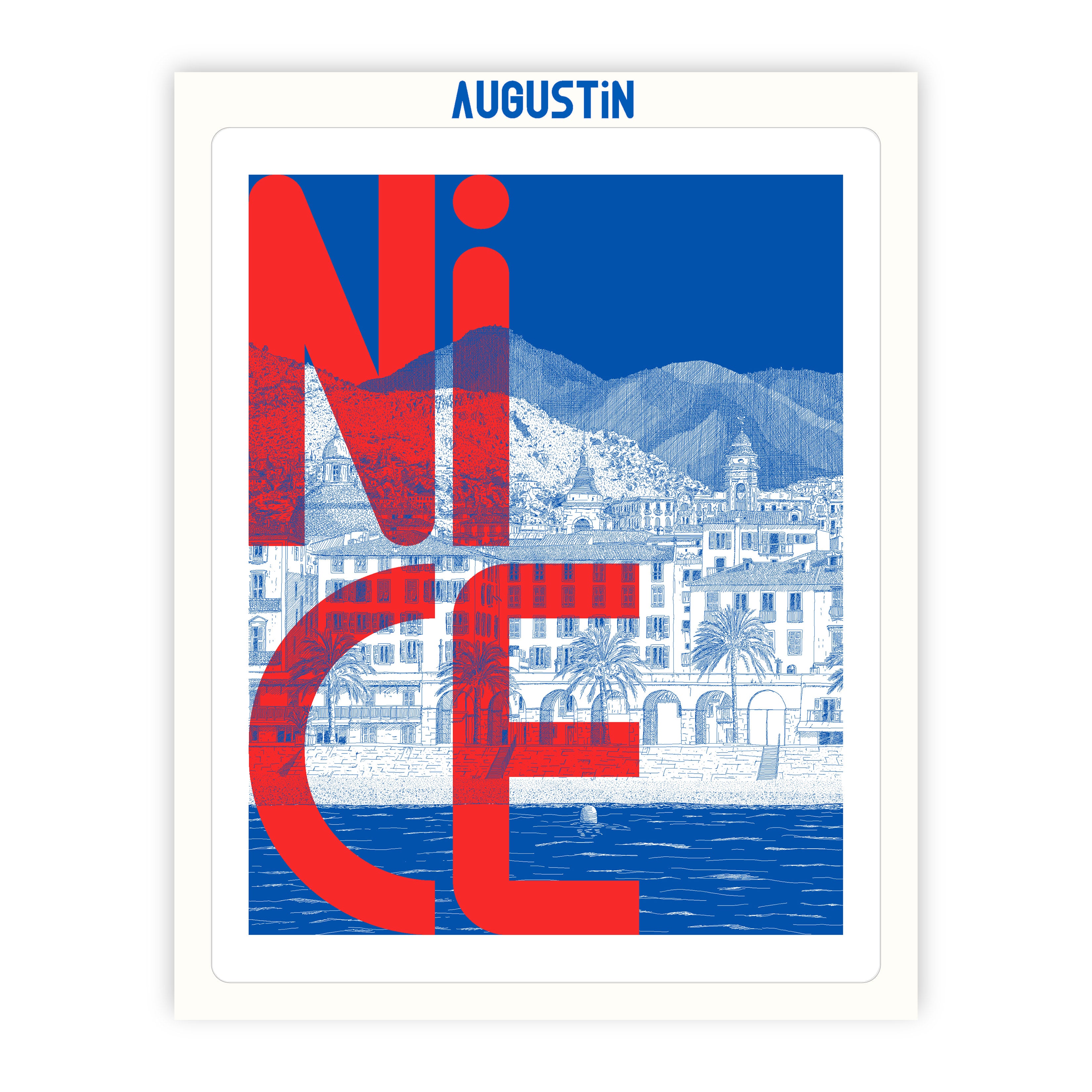 Nice rouge - affiche