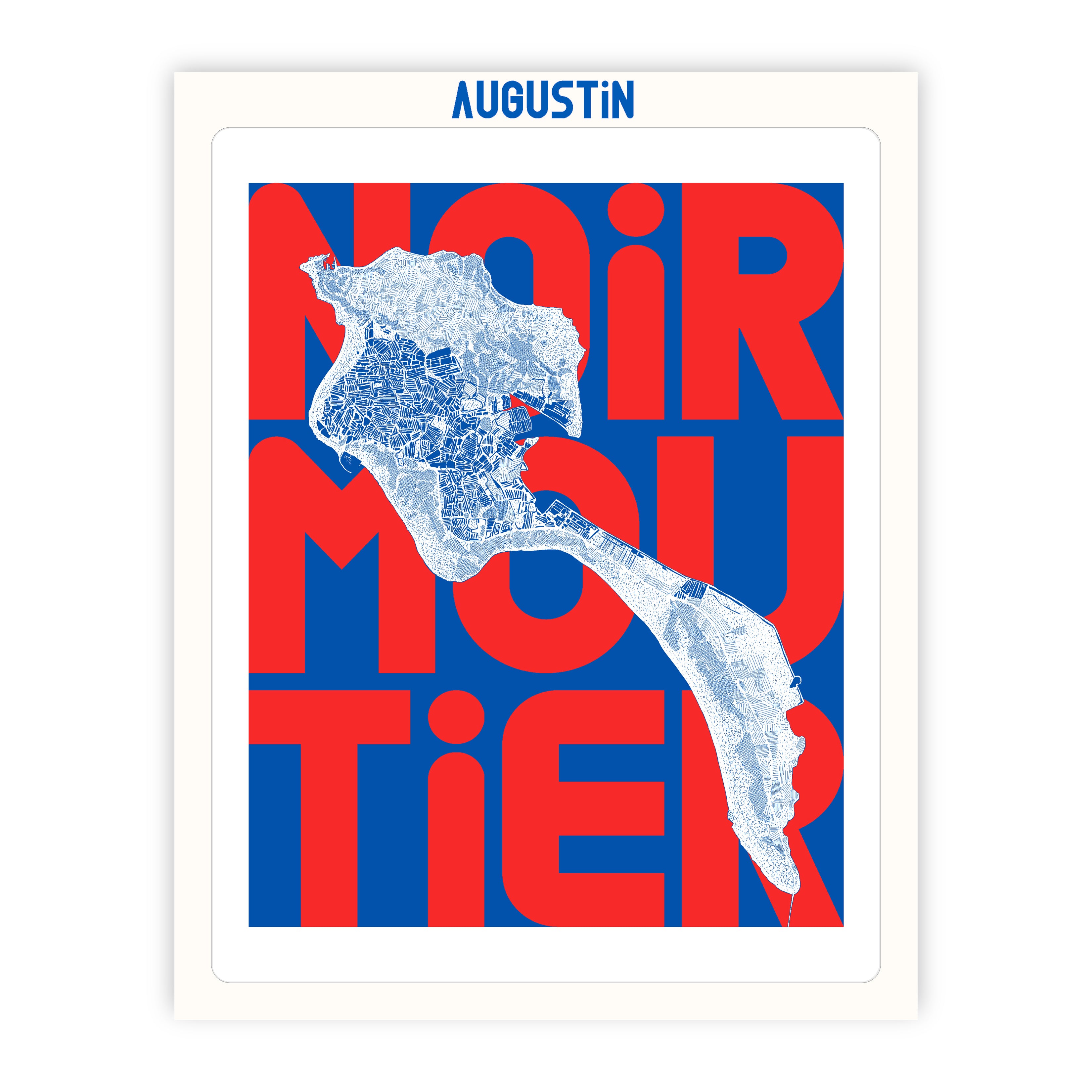 Ile de Noirmoutier rouge - affiche