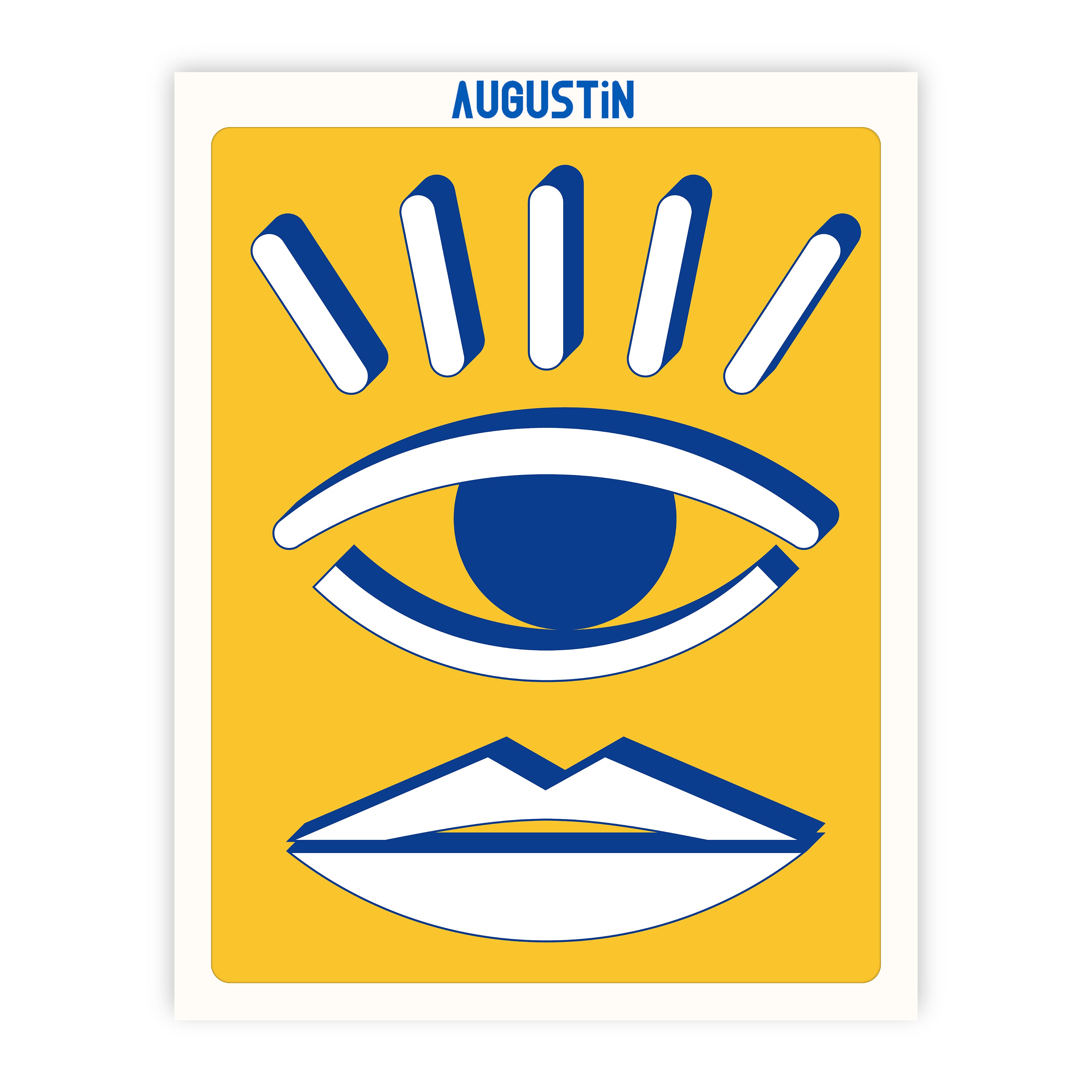 Oeil bouche - affiche