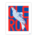 Ile d'Oléron rouge - affiche