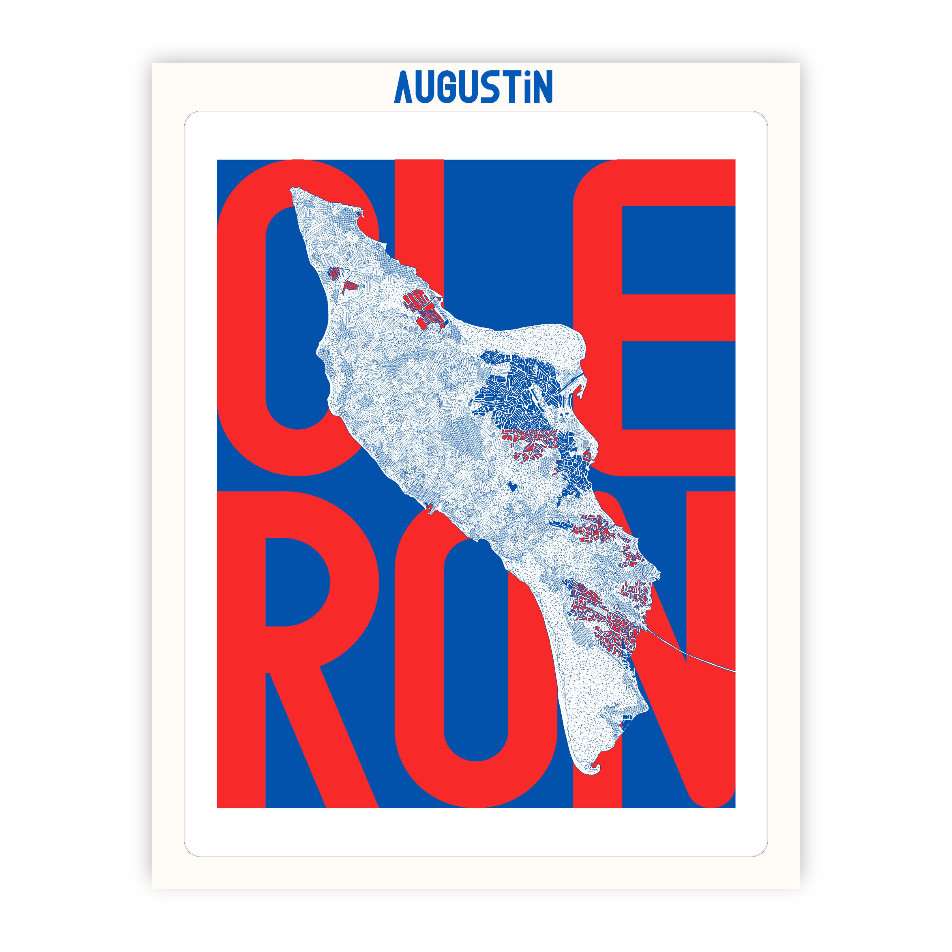 Ile d'Oléron rouge - affiche