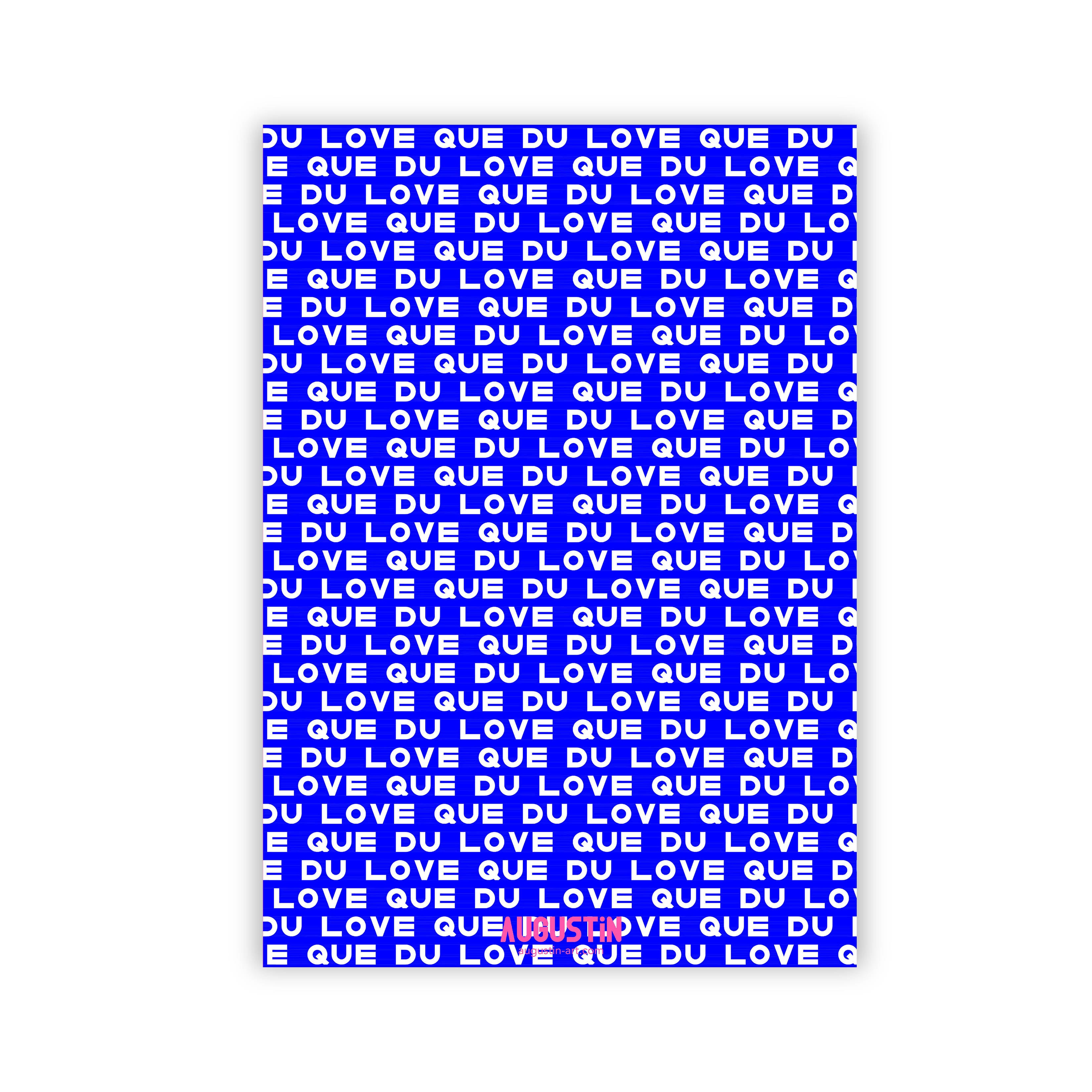 Que du love - carnet