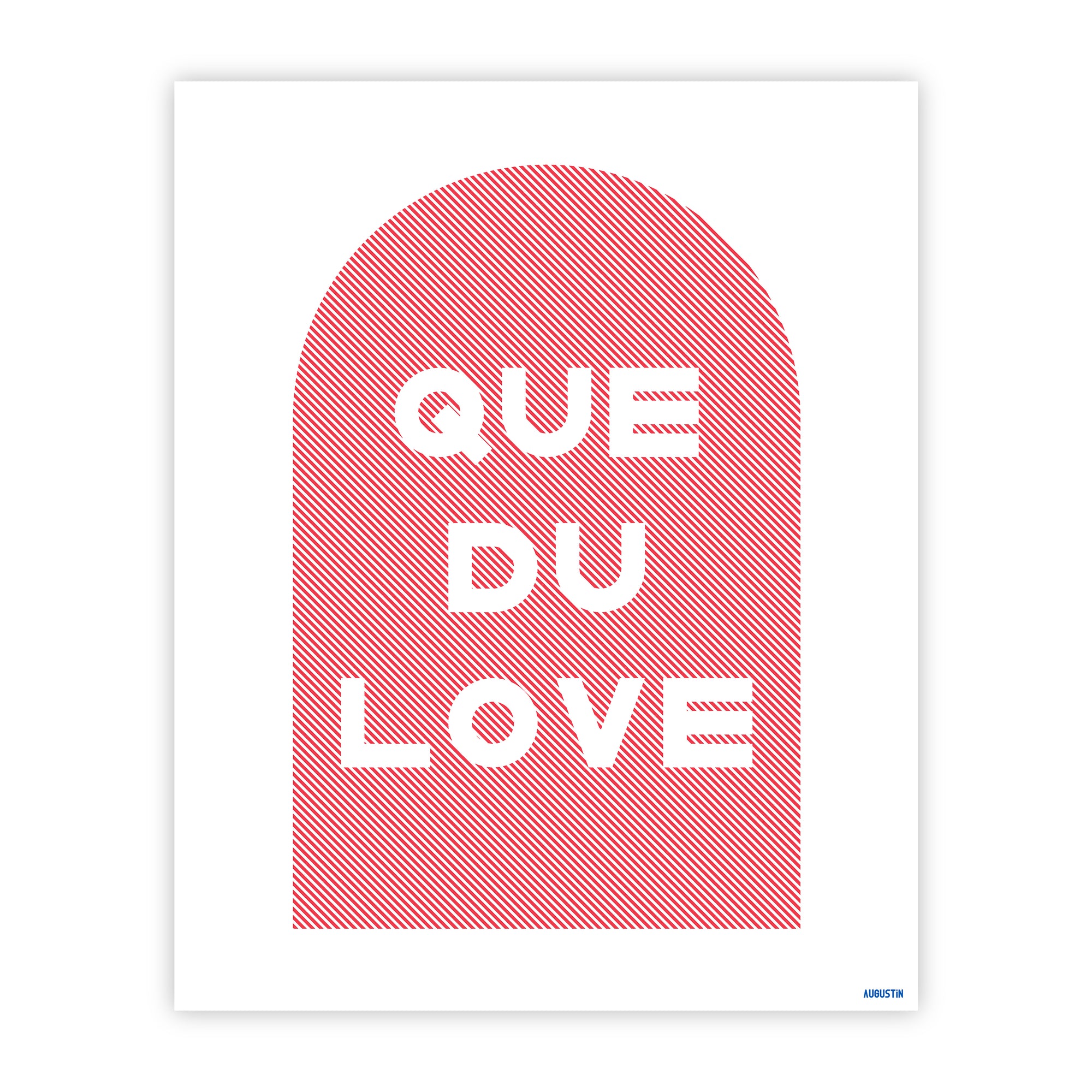 Que du love - affiche