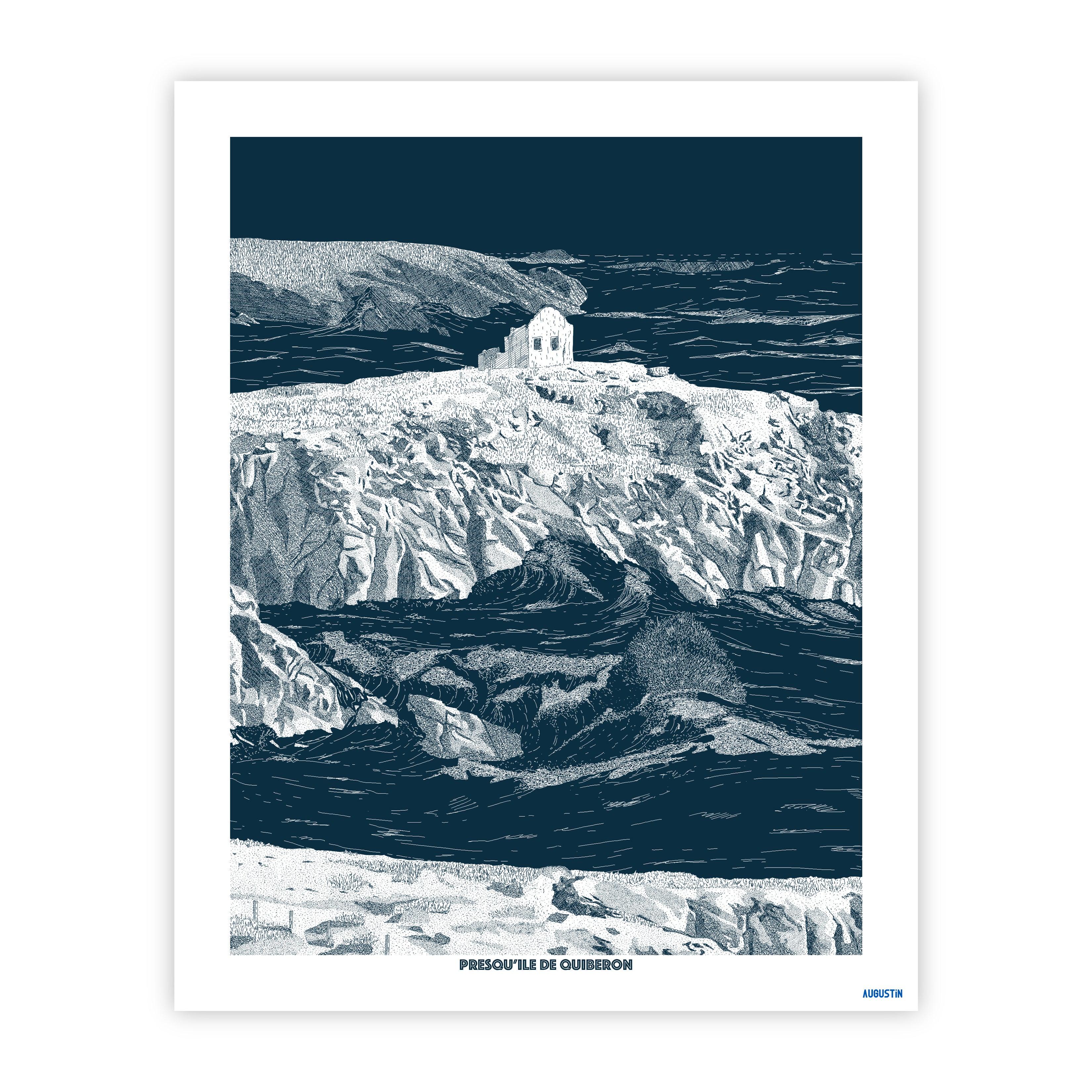 Presqu'île de Quiberon- affiche